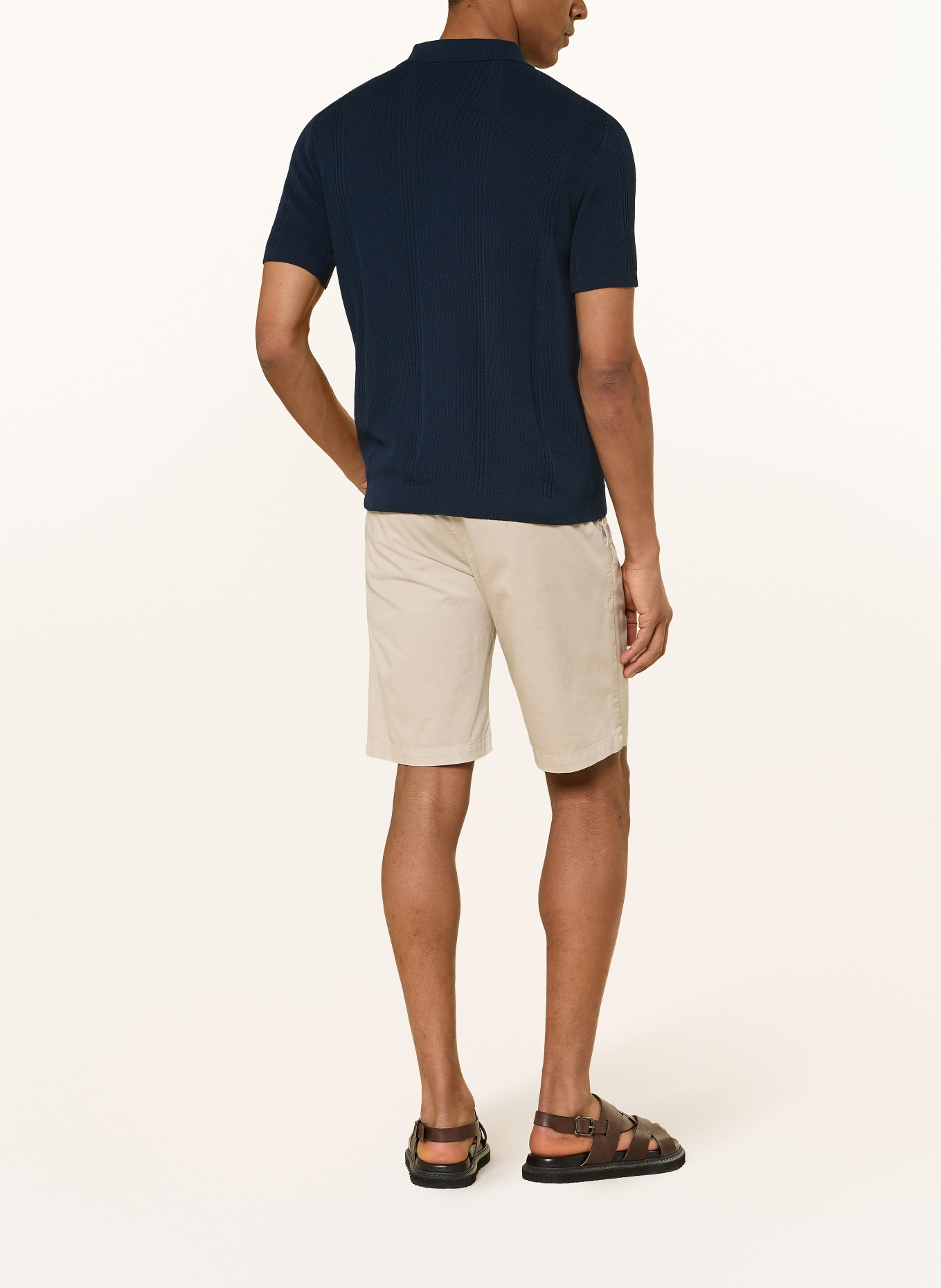 DANIELE FIESOLI Kurzarm-Hemd Slim Fit: DUNKELBLAU