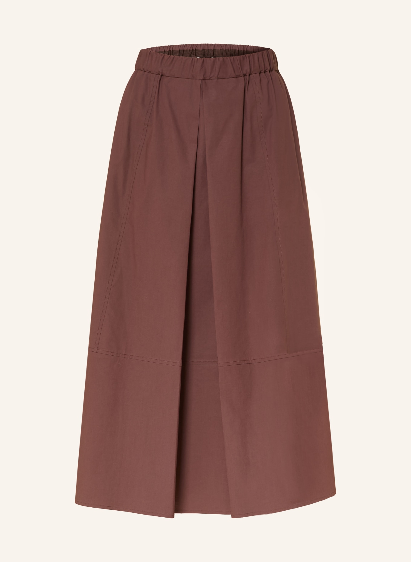 ANTONELLI firenze Skládaná sukně IAN: HNĚDÁ