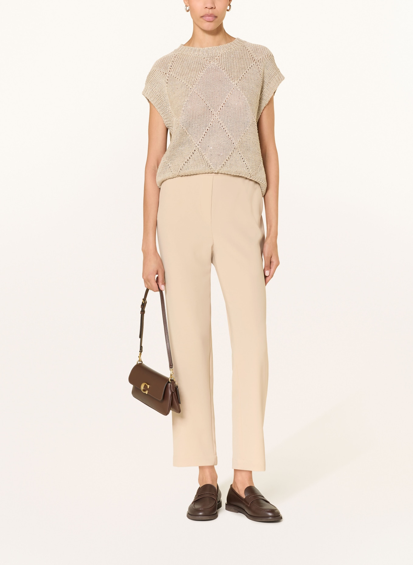 ANTONELLI firenze 7/8 kalhoty: SVĚTLE HNĚDÁ