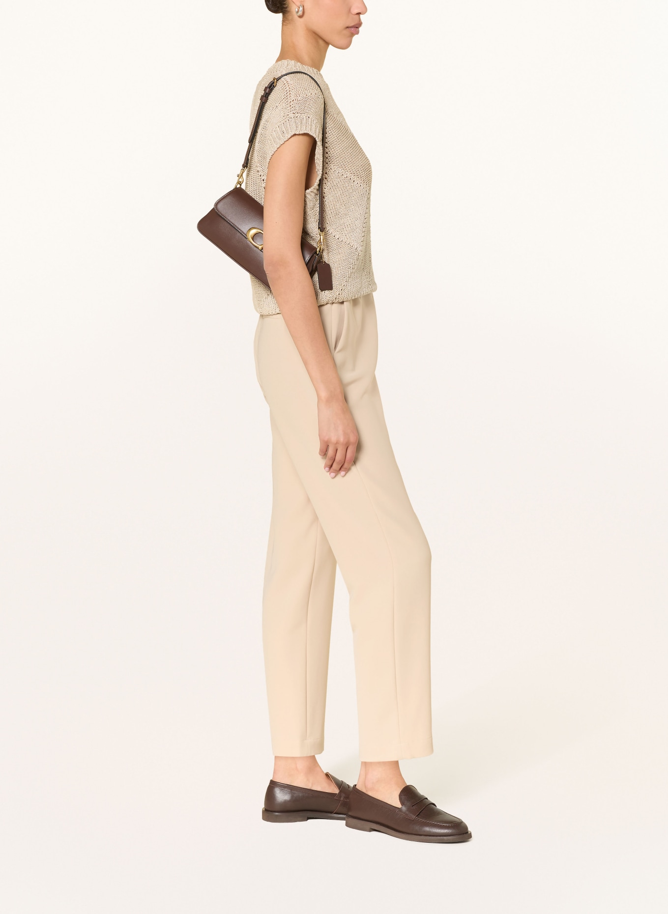 ANTONELLI firenze 7/8 kalhoty: SVĚTLE HNĚDÁ