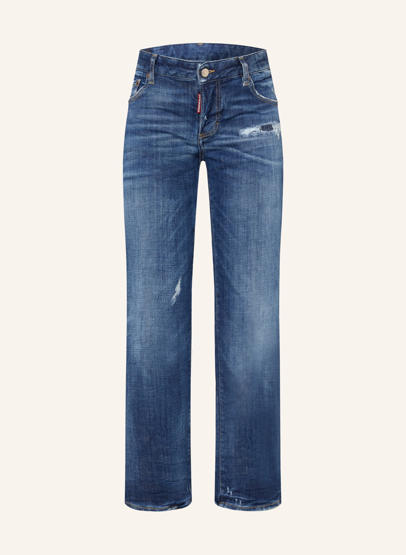 DSQUARED2 Destroyed Jeans JENNA: 470 NAVY BLUE