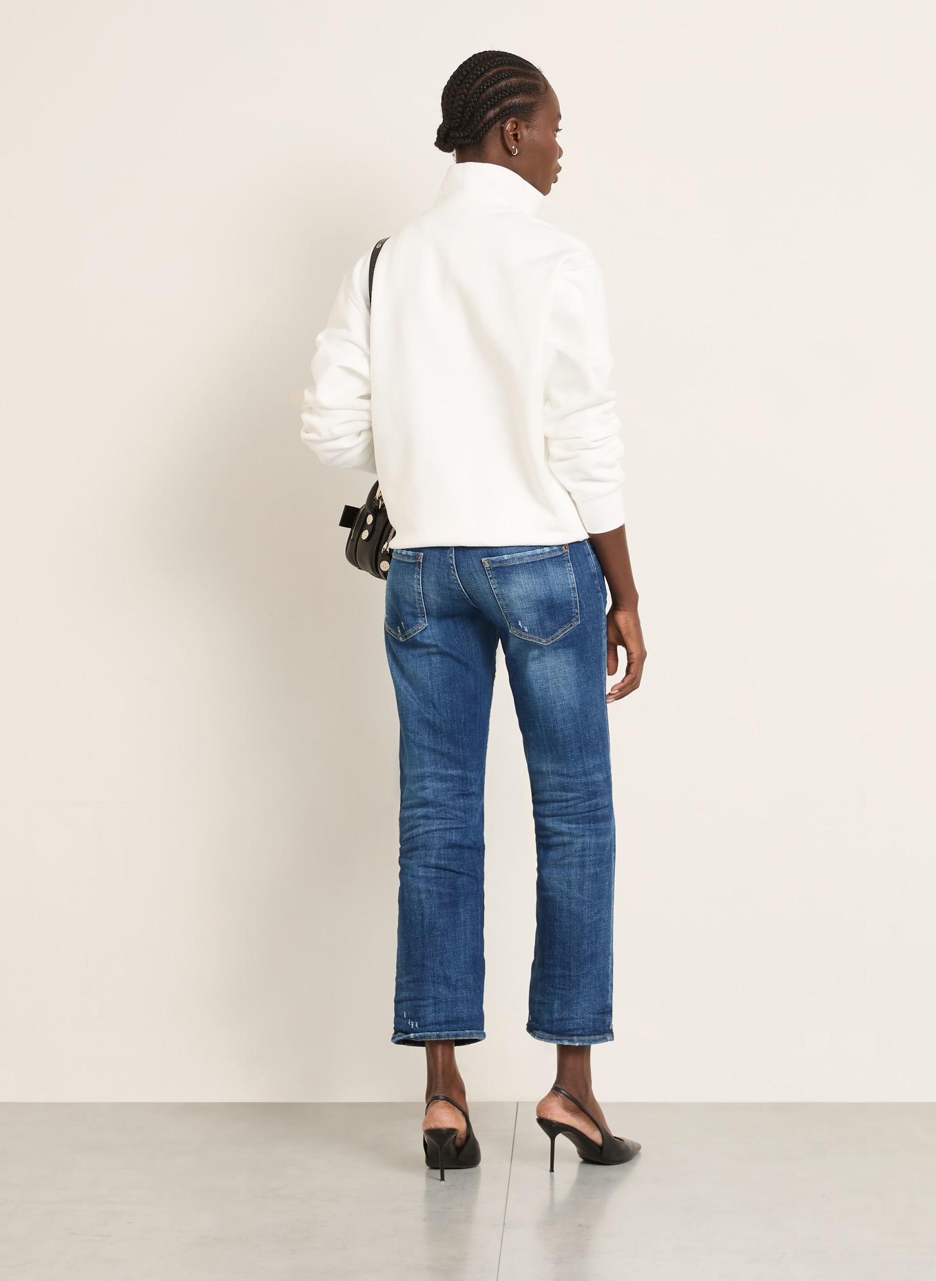 DSQUARED2 Destroyed Jeans JENNA: 470 NAVY BLUE