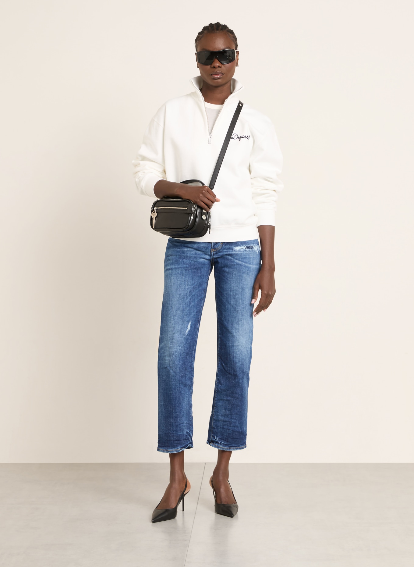 DSQUARED2 Sweat-Troyer: WEISS