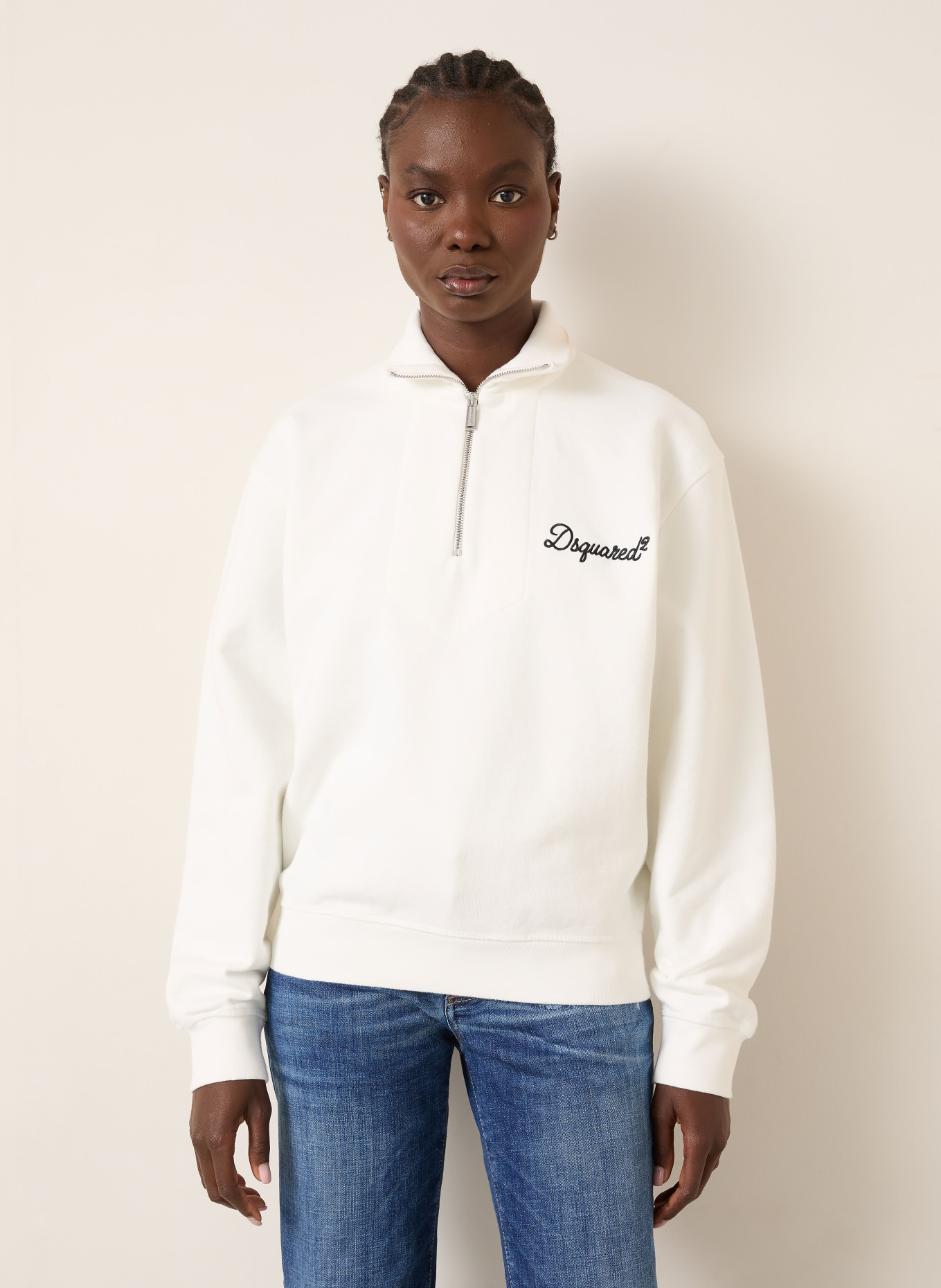 DSQUARED2 Sweat-Troyer: WEISS