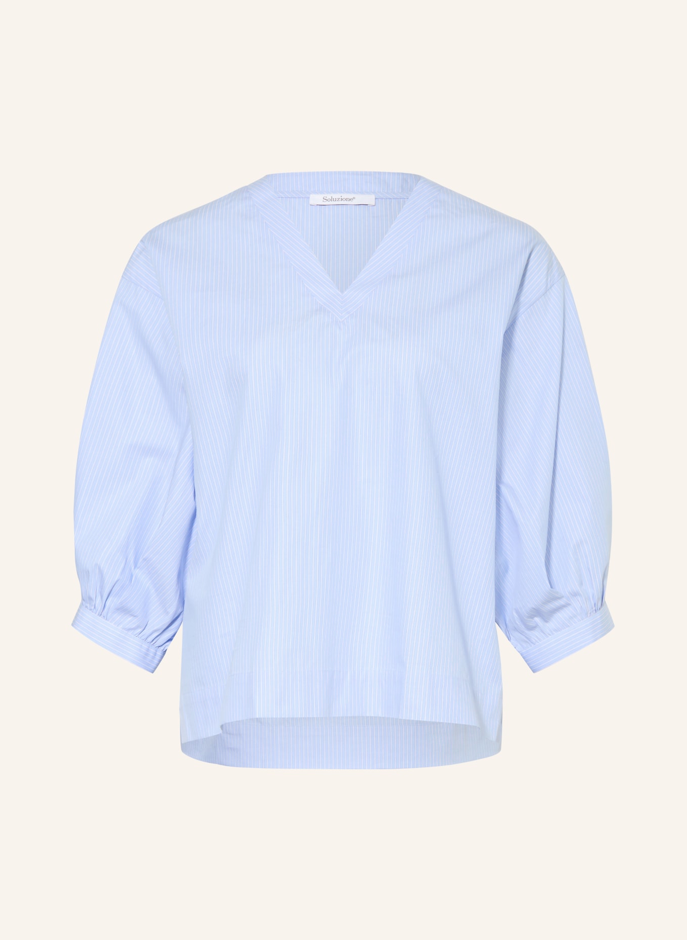 Soluzione Blůza s 3/4 rukávem: TMAVĚ MODRÁ / BÍLÁ