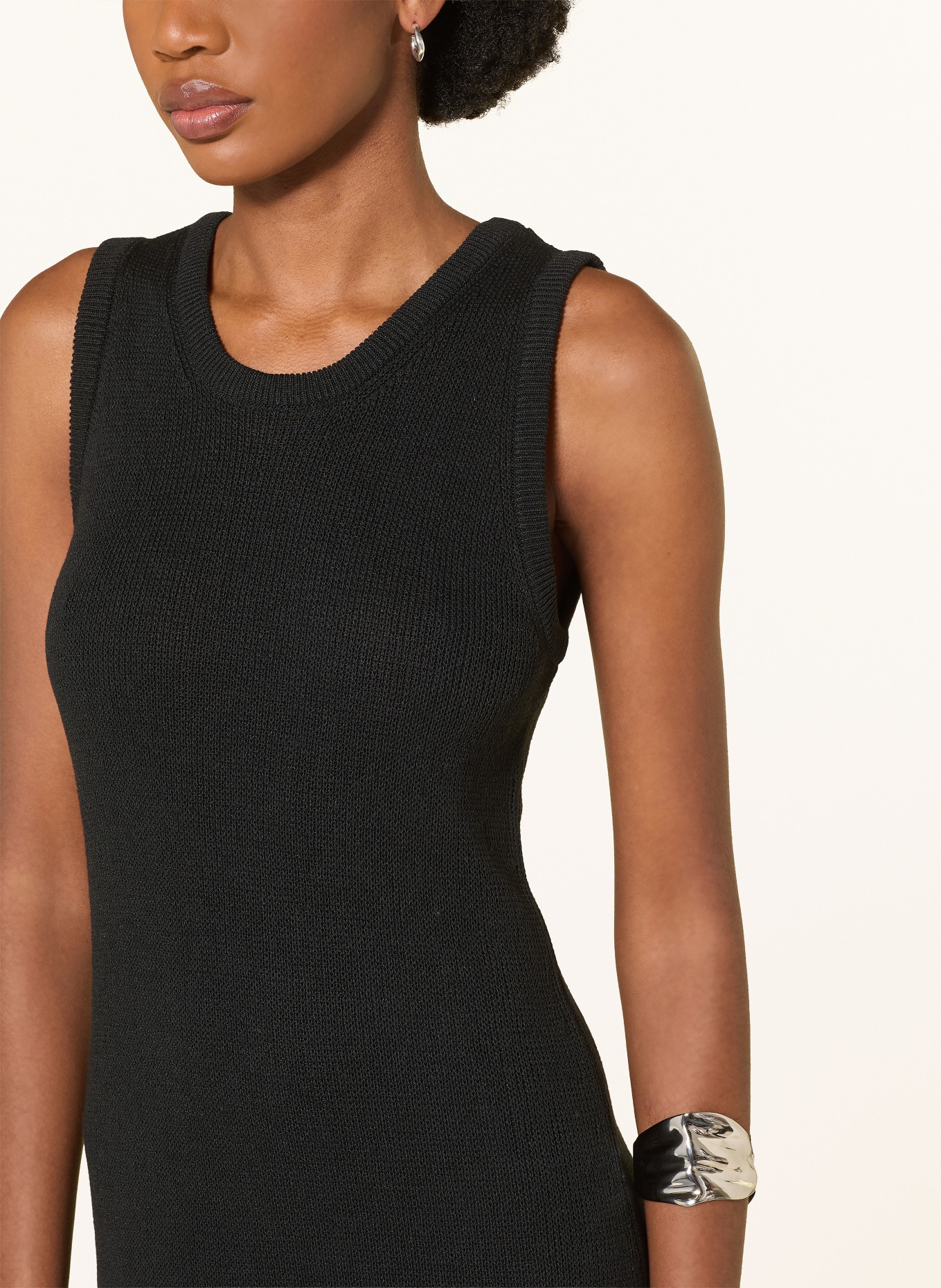 MRS & HUGS Strickkleid: SCHWARZ