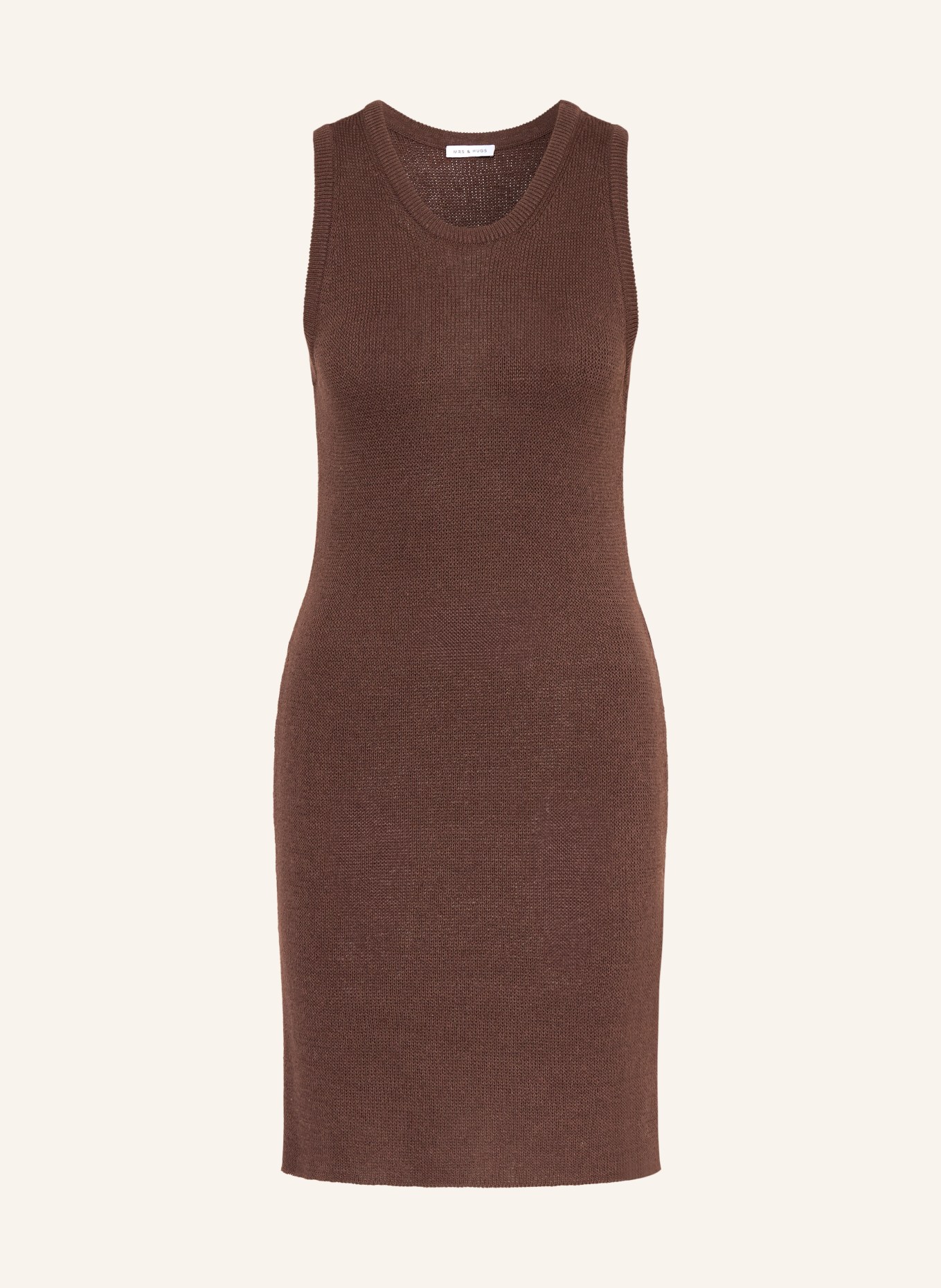 MRS & HUGS Strickkleid: DUNKELBRAUN