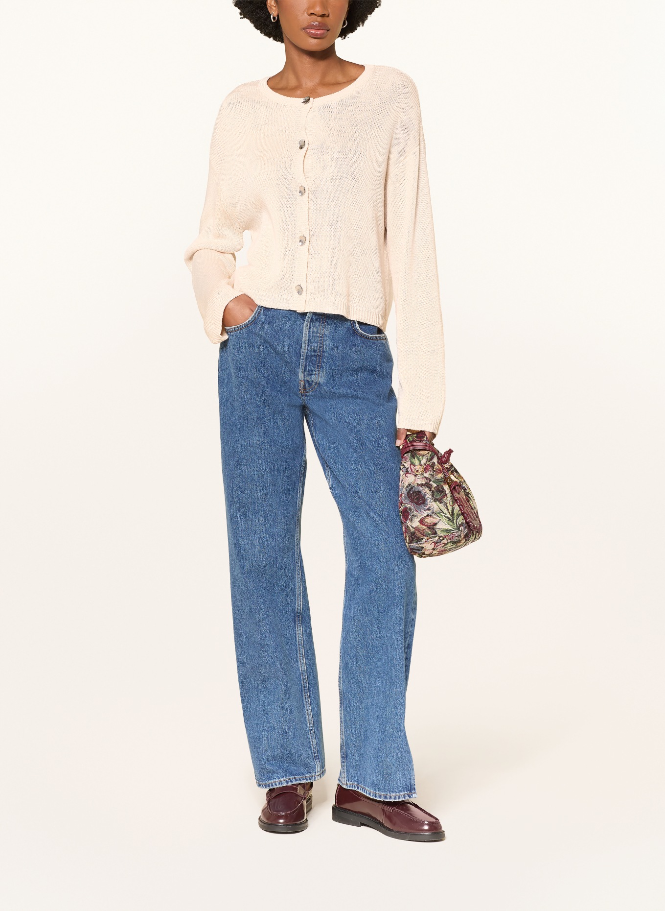 MRS & HUGS Strickjacke: CREME