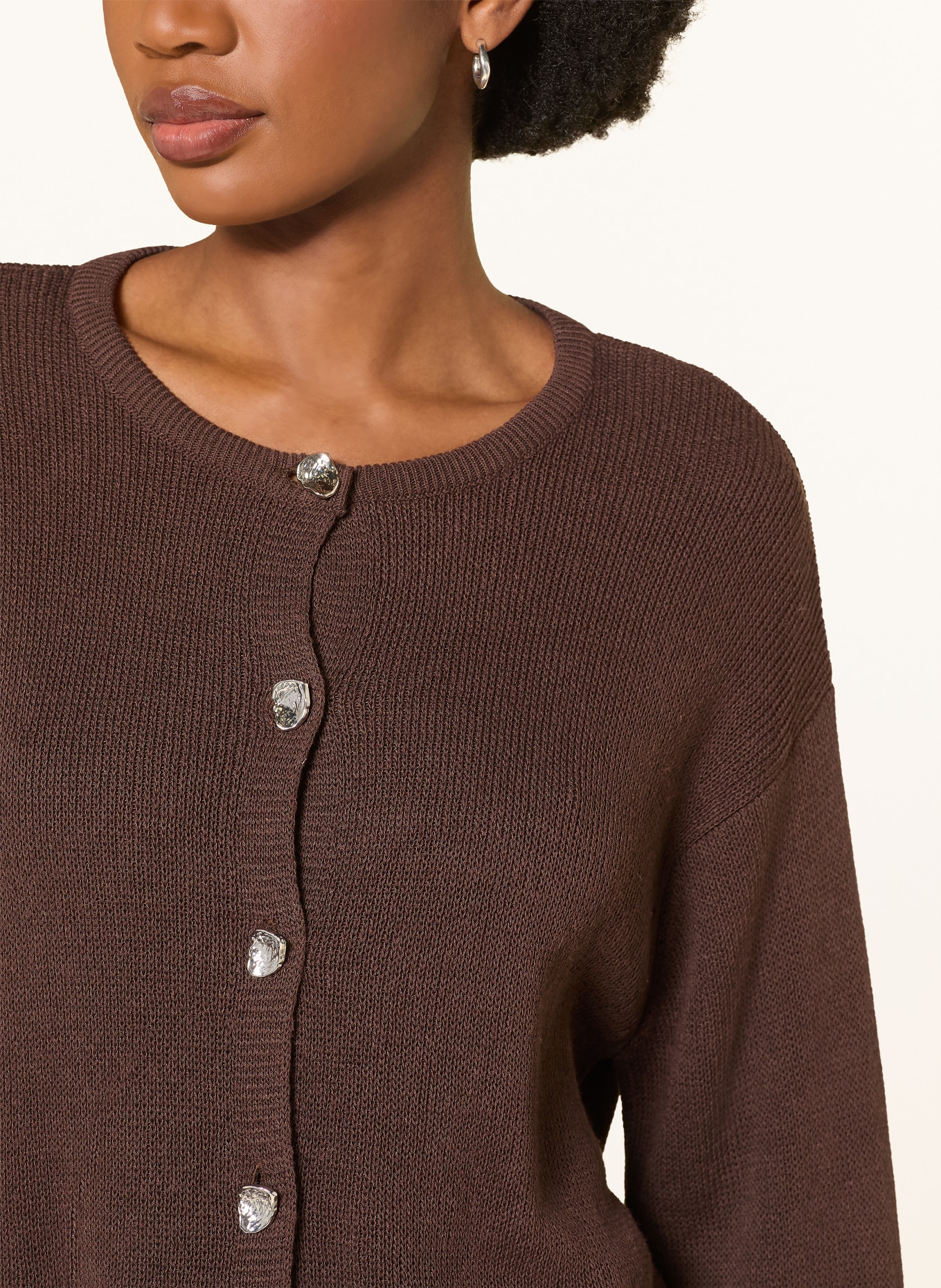 MRS & HUGS kardigan: CIEMNOBRĄZOWY