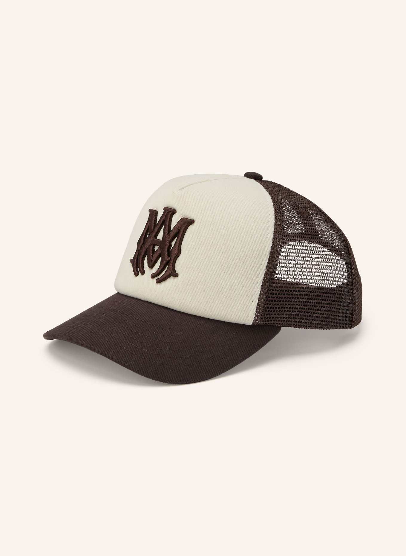 AMIRI cap: DARK BROWN / ECRU