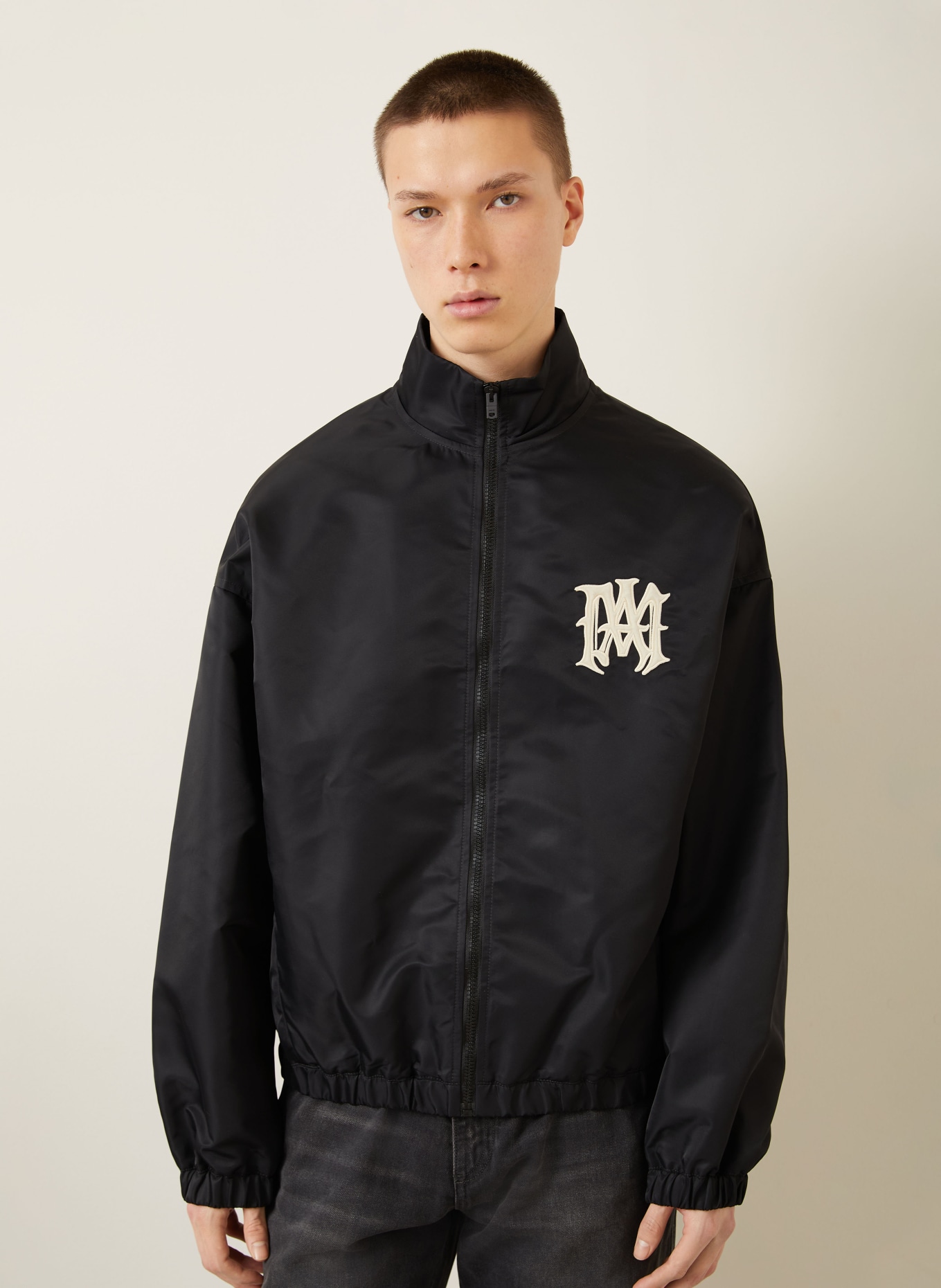 AMIRI Jacke HOLLYWOOD: SCHWARZ / HELLGRAU