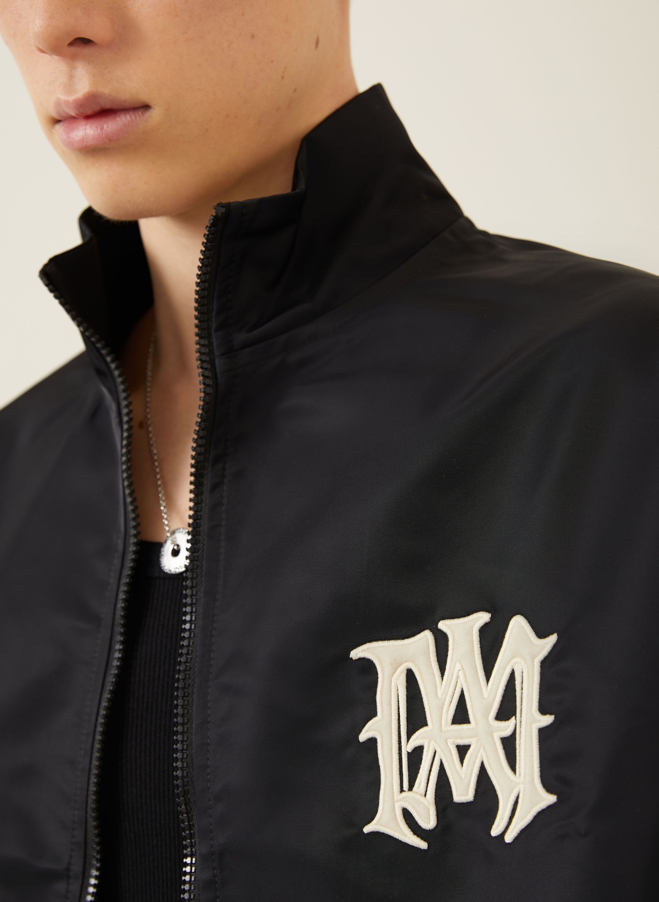 AMIRI Jacke HOLLYWOOD: SCHWARZ / HELLGRAU