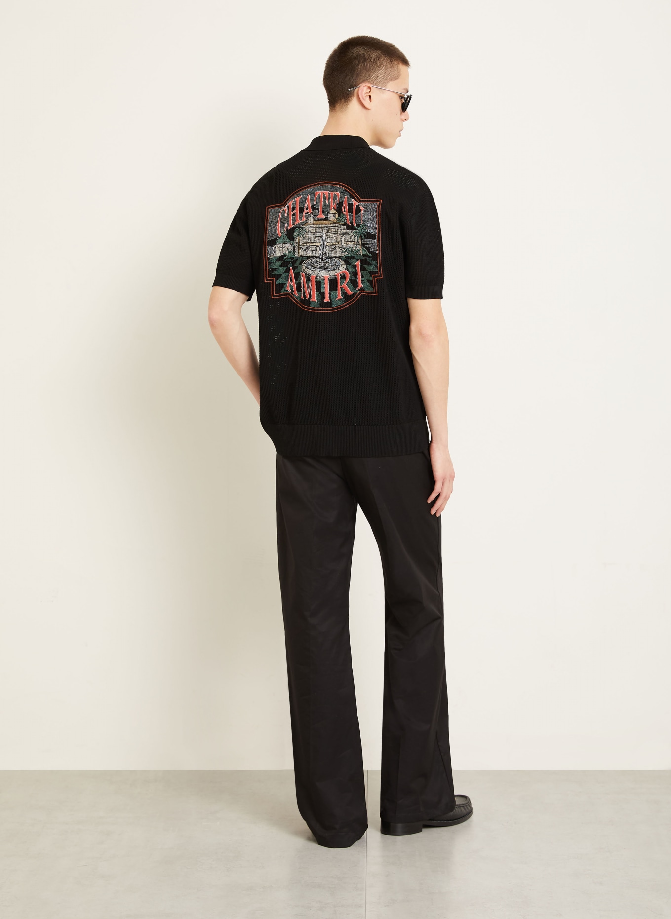 AMIRI Kurzarm-Hemd Comfort Fit: SCHWARZ / HELLROT / DUNKELGRÜN