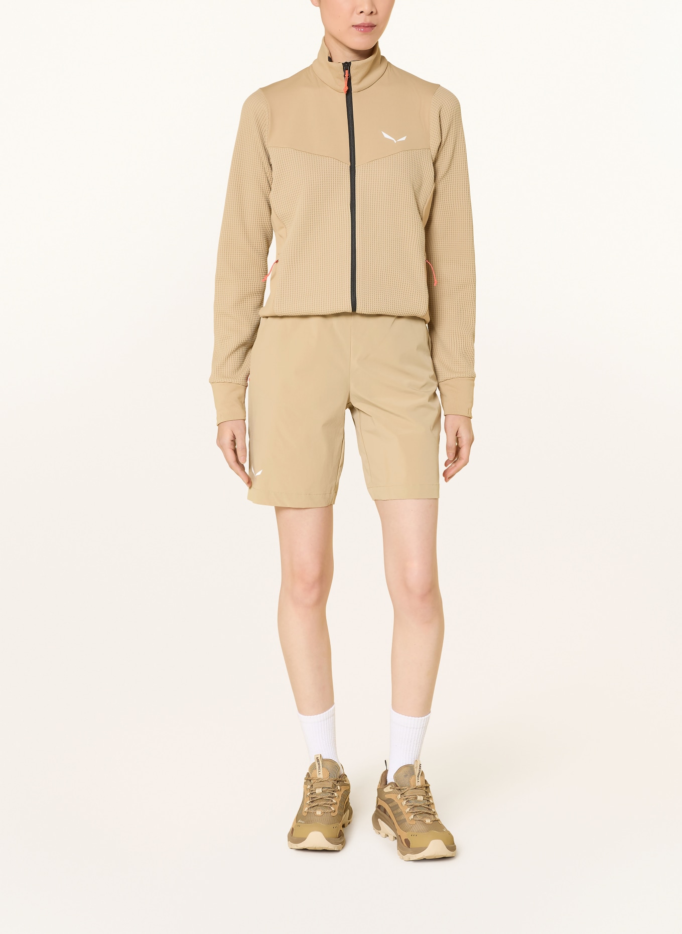 SALEWA PUEZ 4 trekking shorts: CAMEL