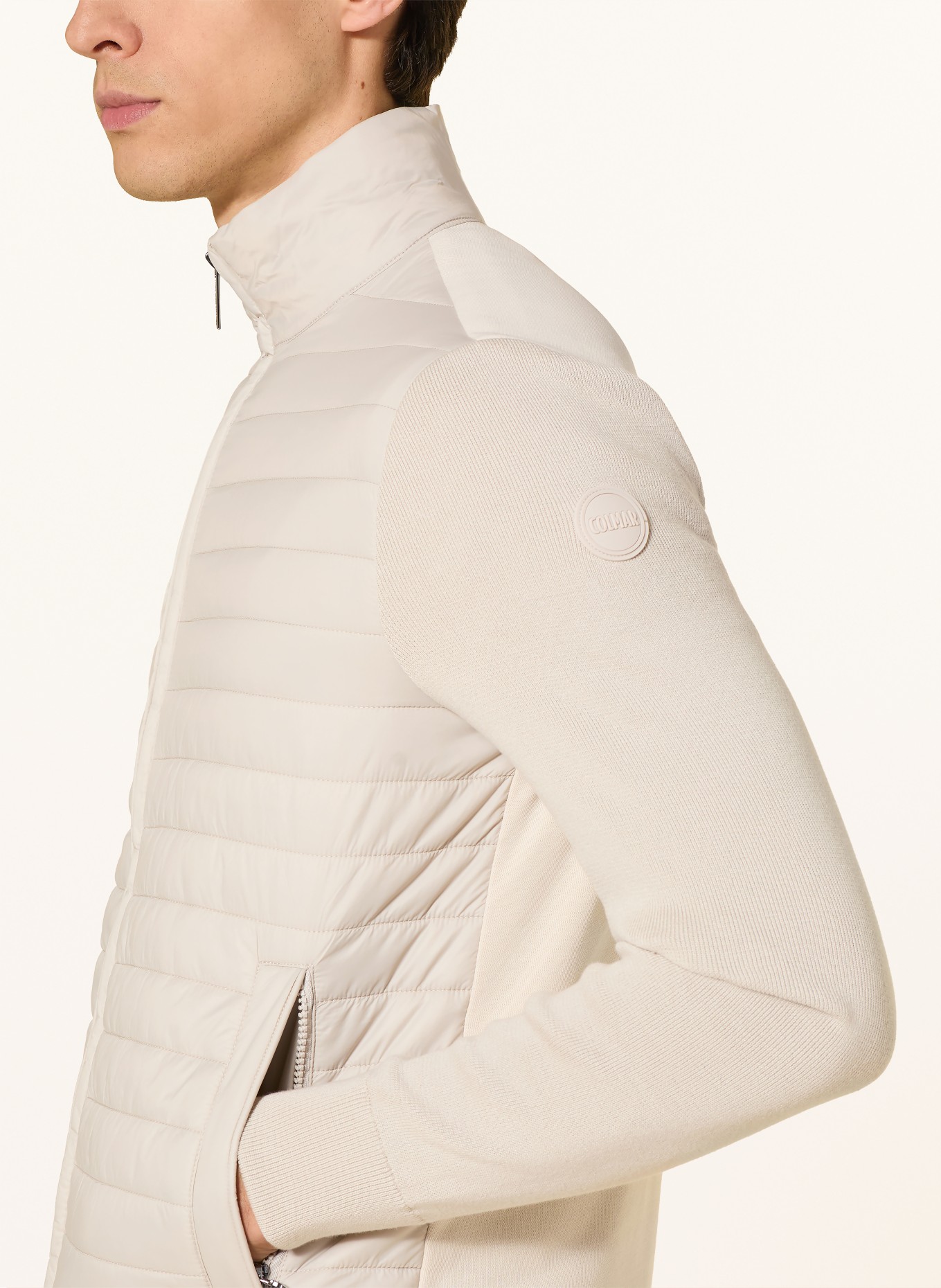 COLMAR Gewatteerde jas in verschillende materialen: ECRU