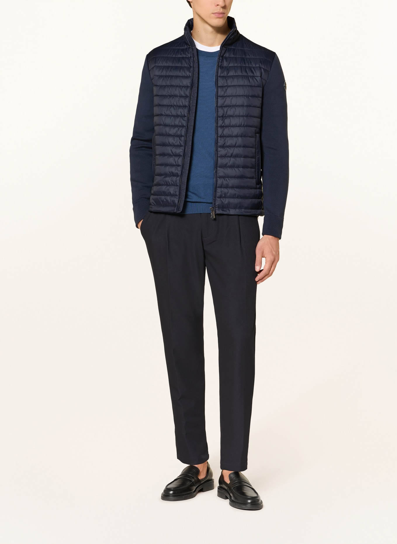 COLMAR Gewatteerde jas in verschillende materialen: DONKERBLAUW