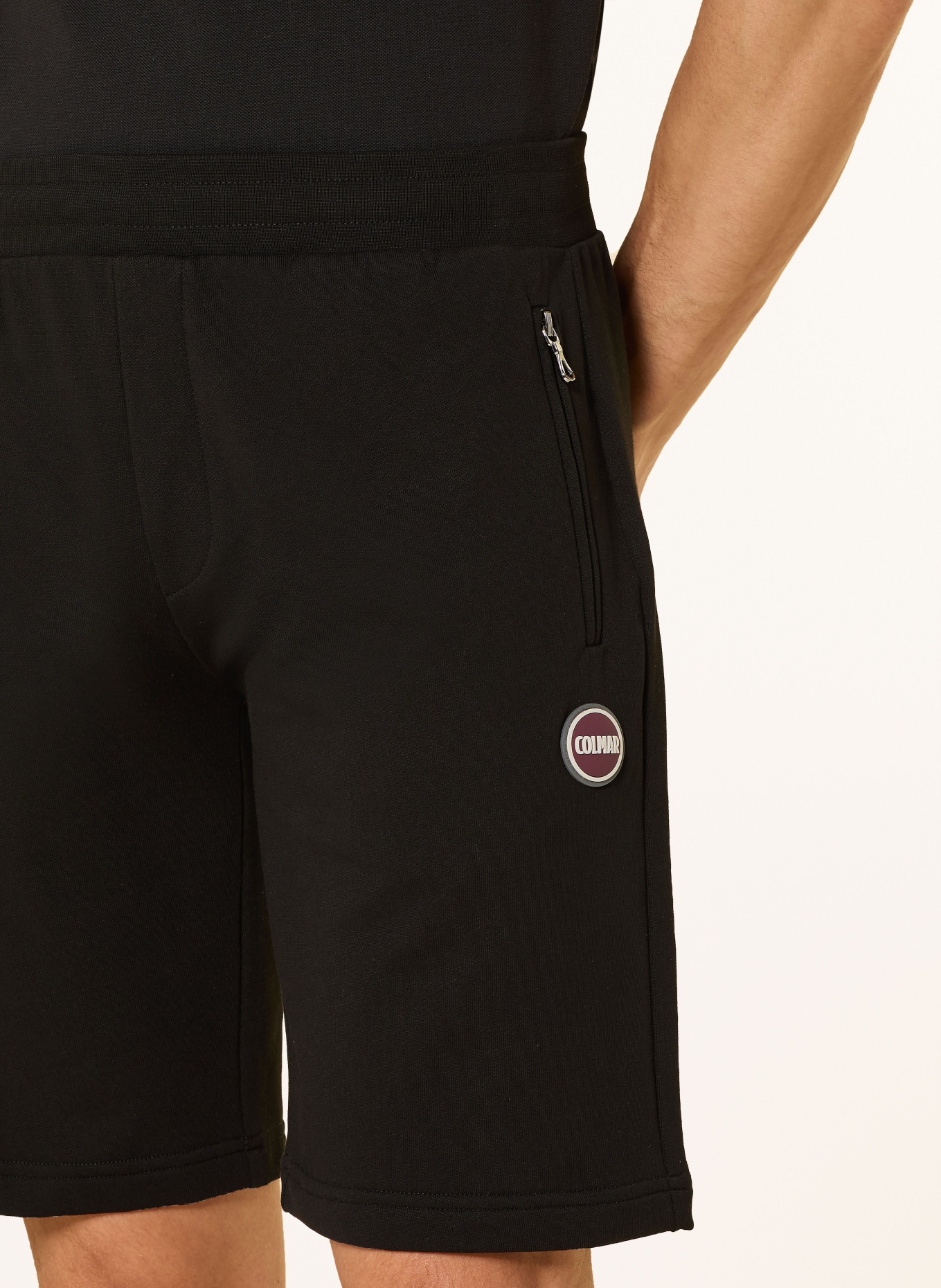COLMAR sweat shorts: BLACK