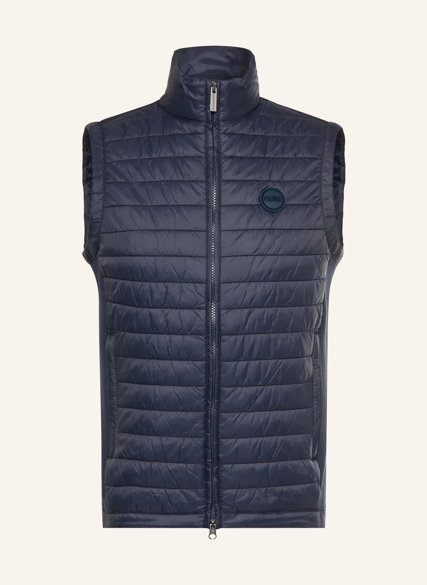 COLMAR Steppovaná vesta z kombinace materiálů: TMAVĚ MODRÁ