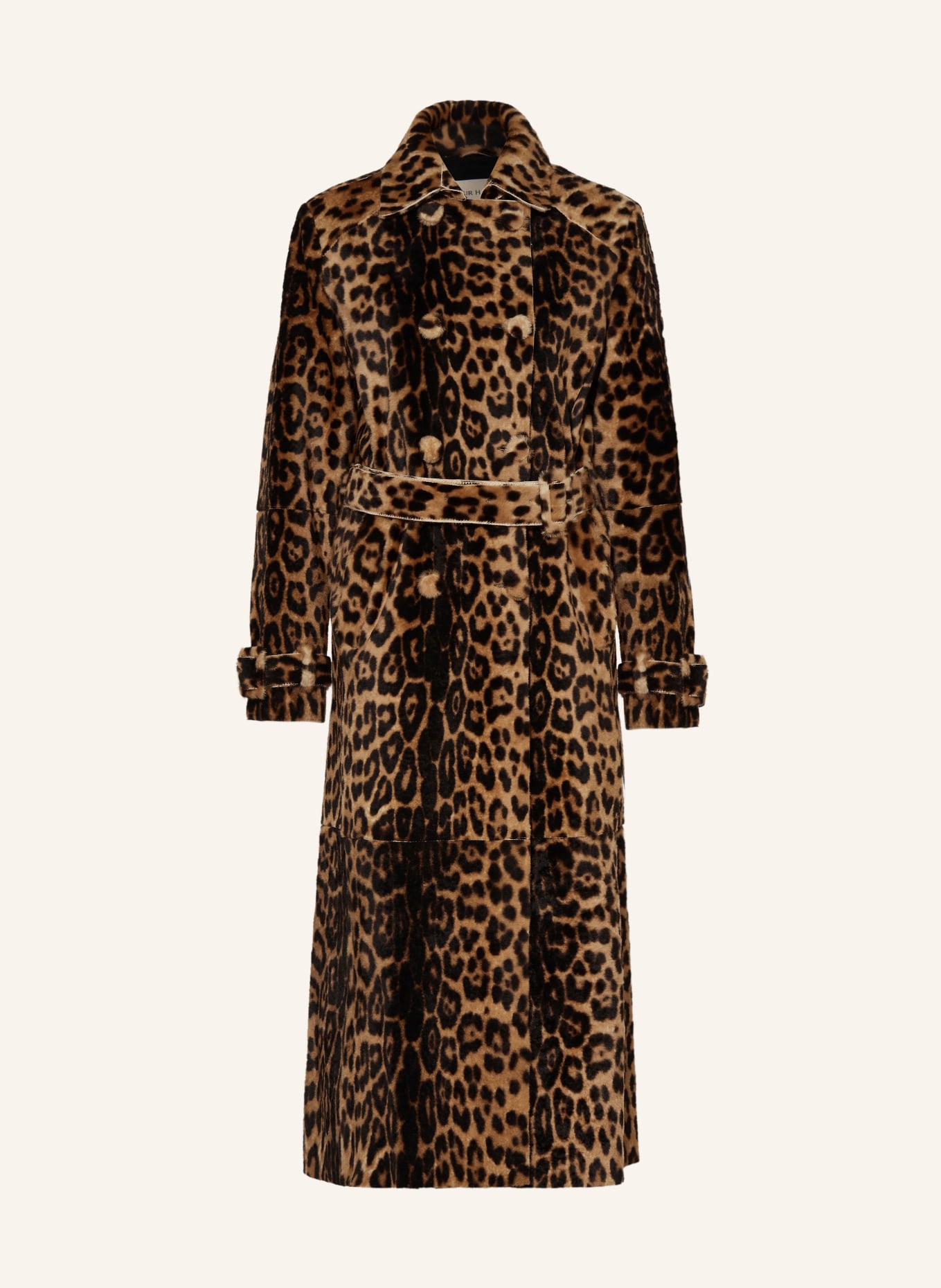 NOUR HAMMOUR Mantel TATE: COGNAC / CAMEL / SCHWARZ