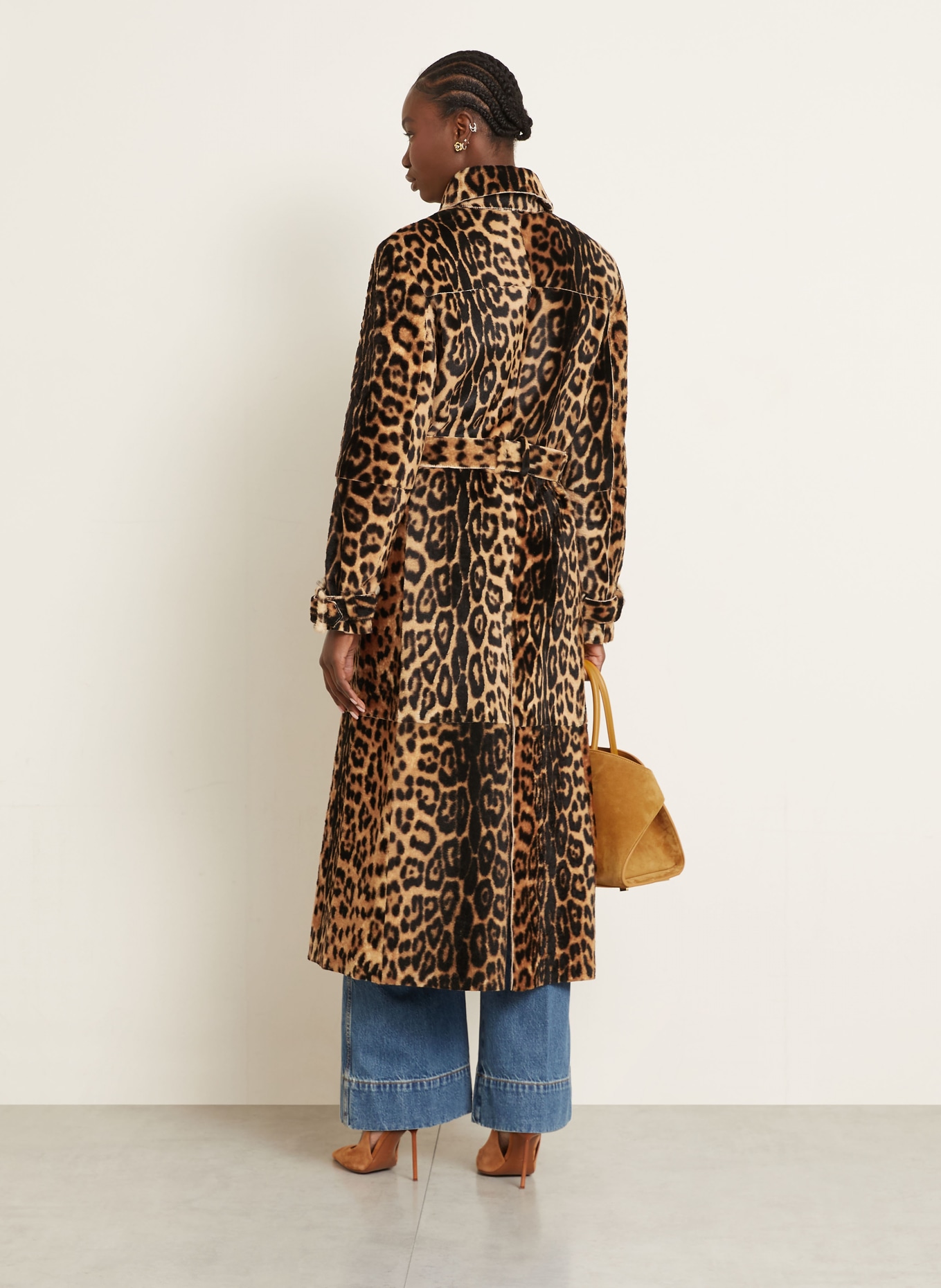 NOUR HAMMOUR Mantel TATE: COGNAC / CAMEL / SCHWARZ