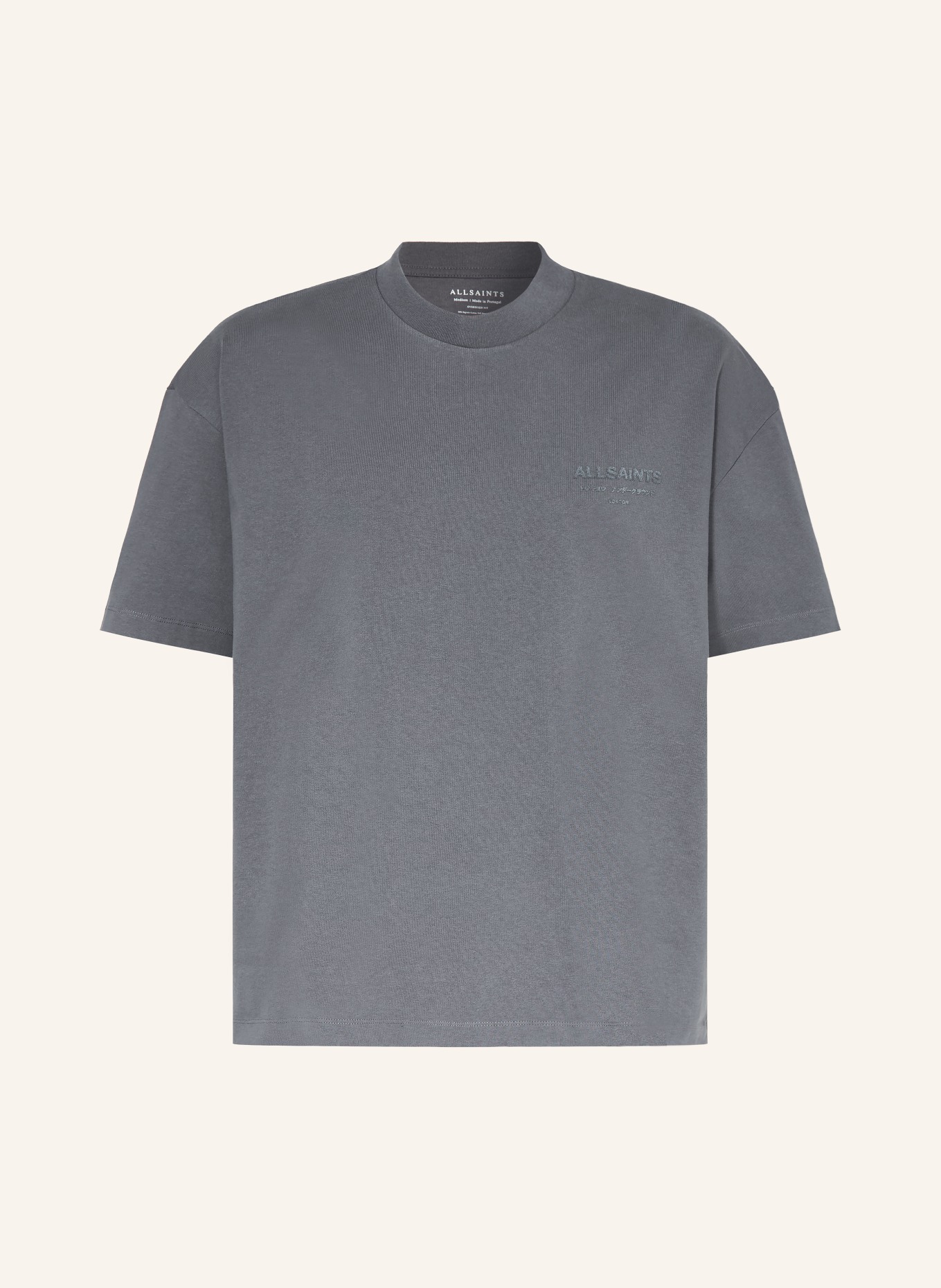 ALLSAINTS T-Shirt XANDER: DUNKELGRAU