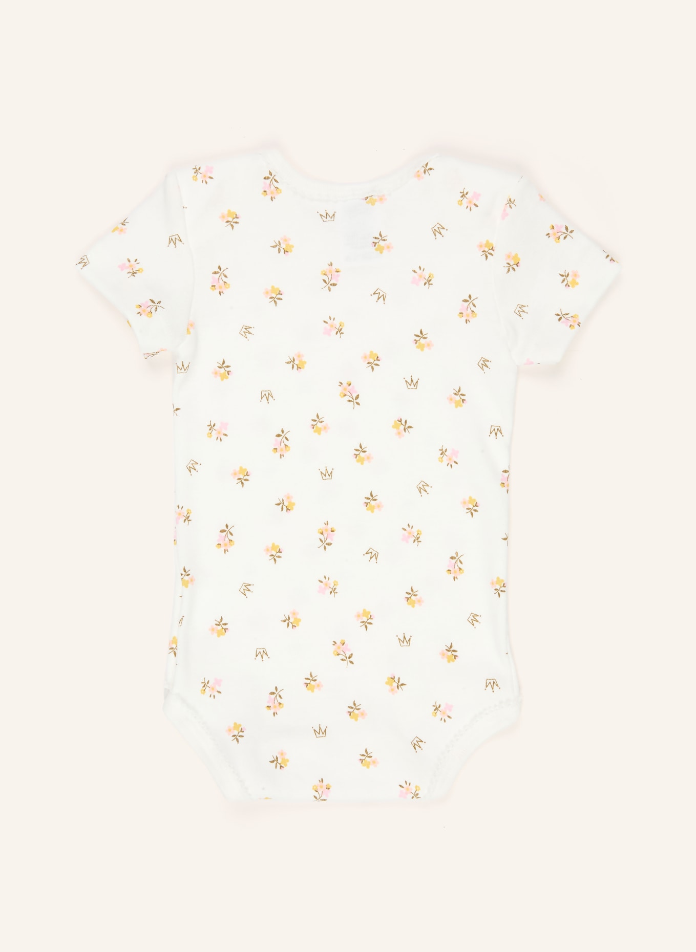 Sanetta 2er-Pack Bodies: WEISS / ROSÉ / GELB