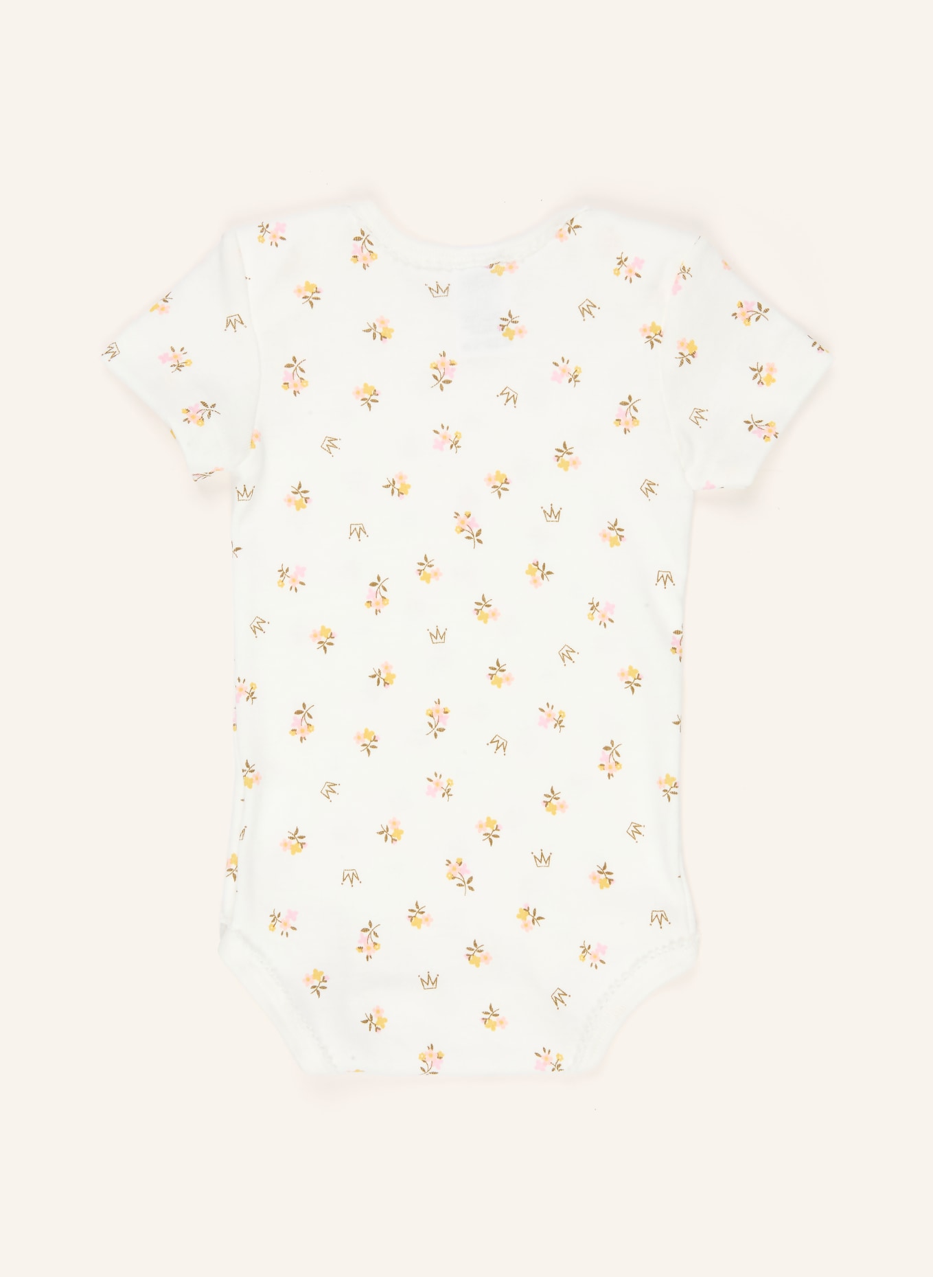 Sanetta 2er-Pack Bodies: WEISS / ROSÉ / DUNKELGELB