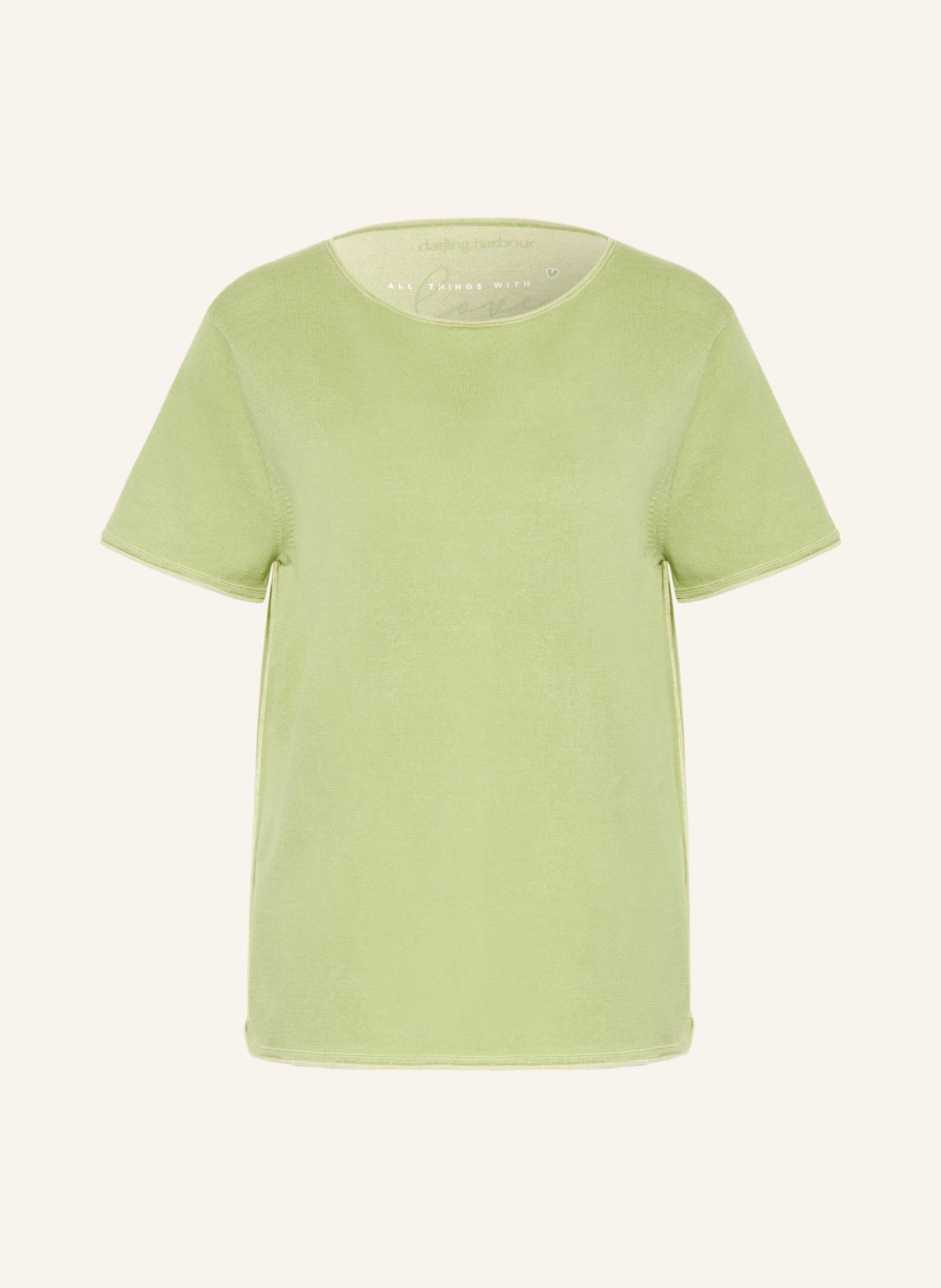 darling harbour pletené tričko: sage / lemon