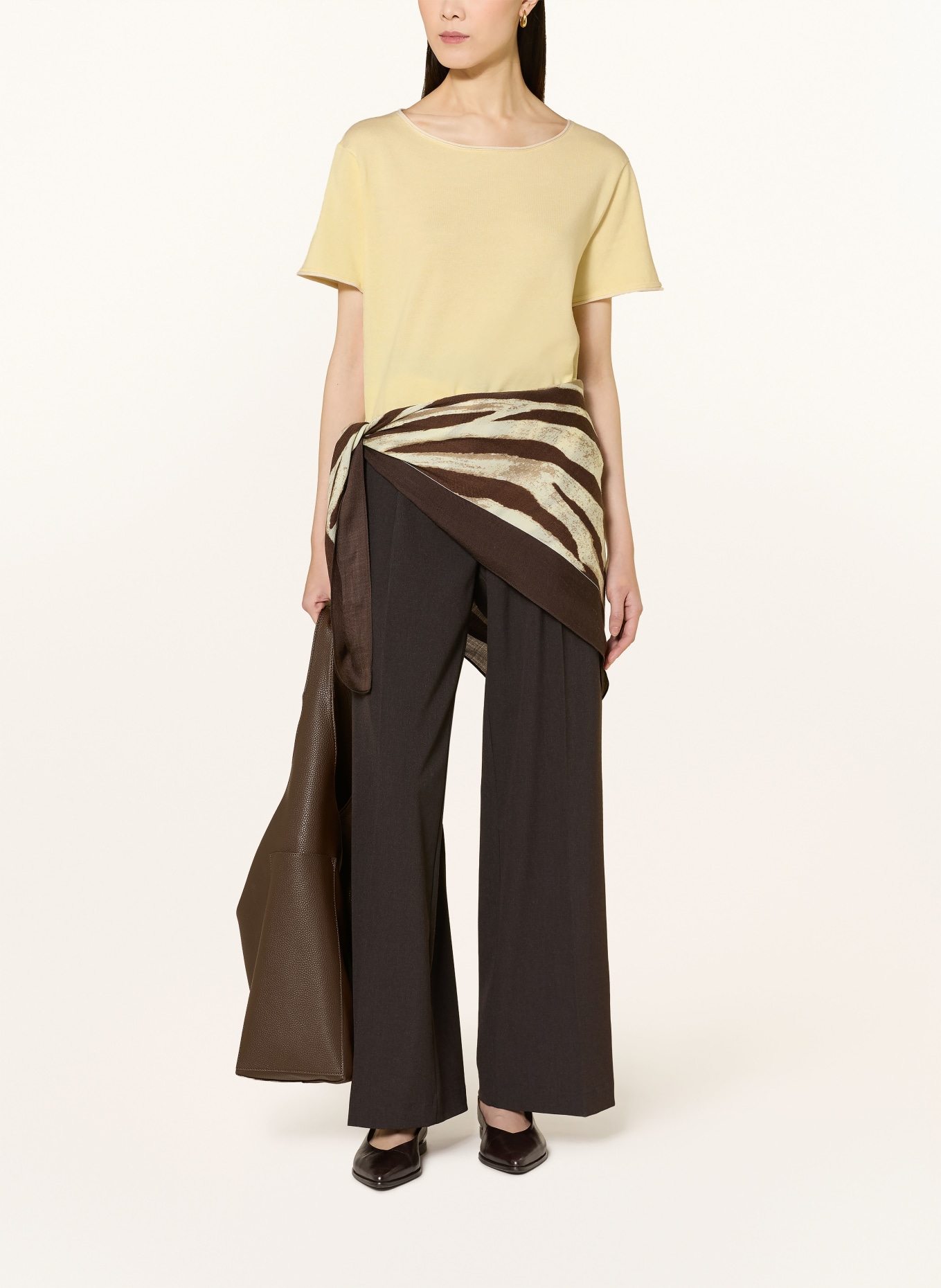 darling harbour pletené tričko: lemon / white