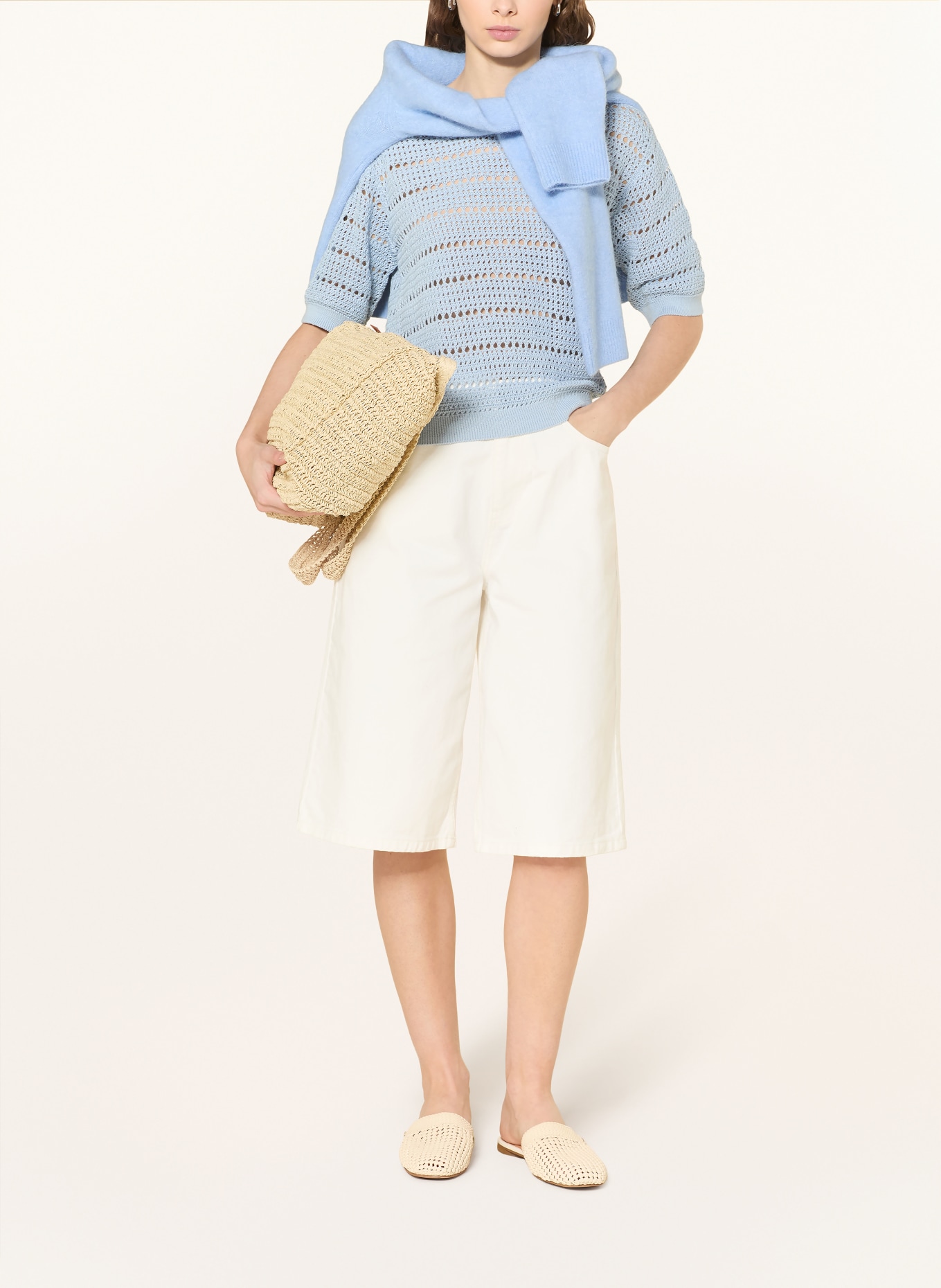 darling harbour Strickshirt: SKY BLUE