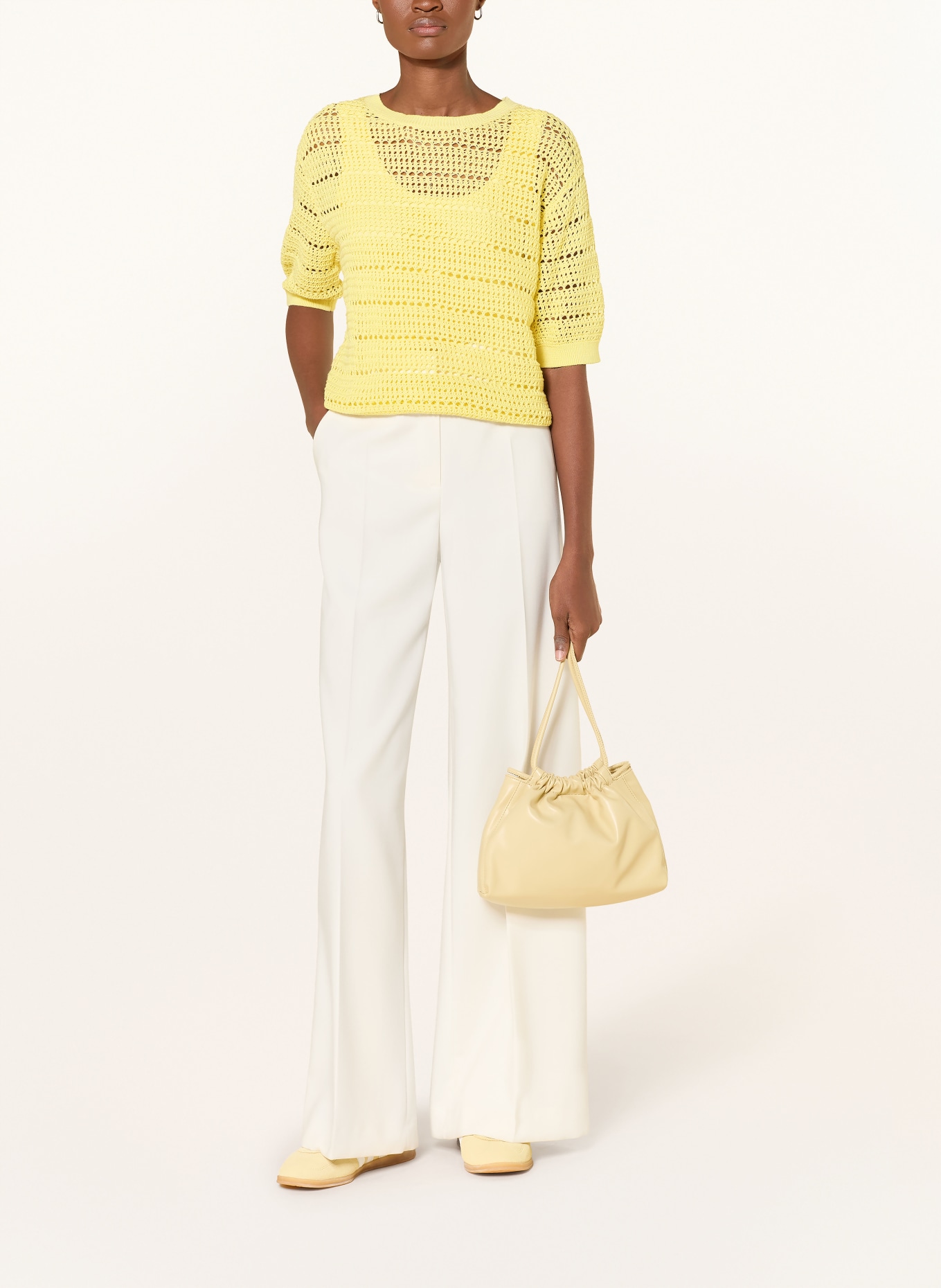 darling harbour gebreid shirt: LEMON