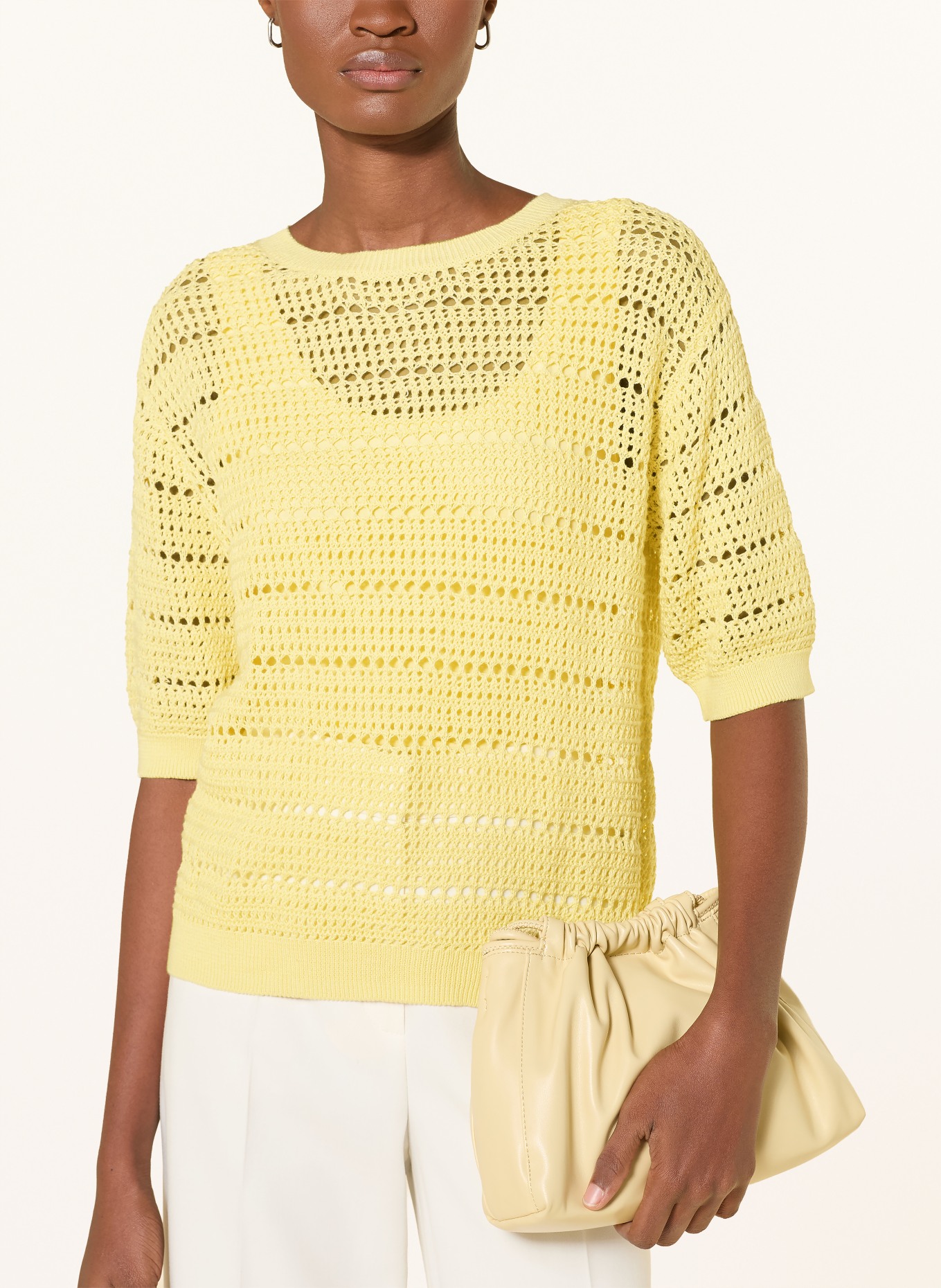 darling harbour gebreid shirt: LEMON