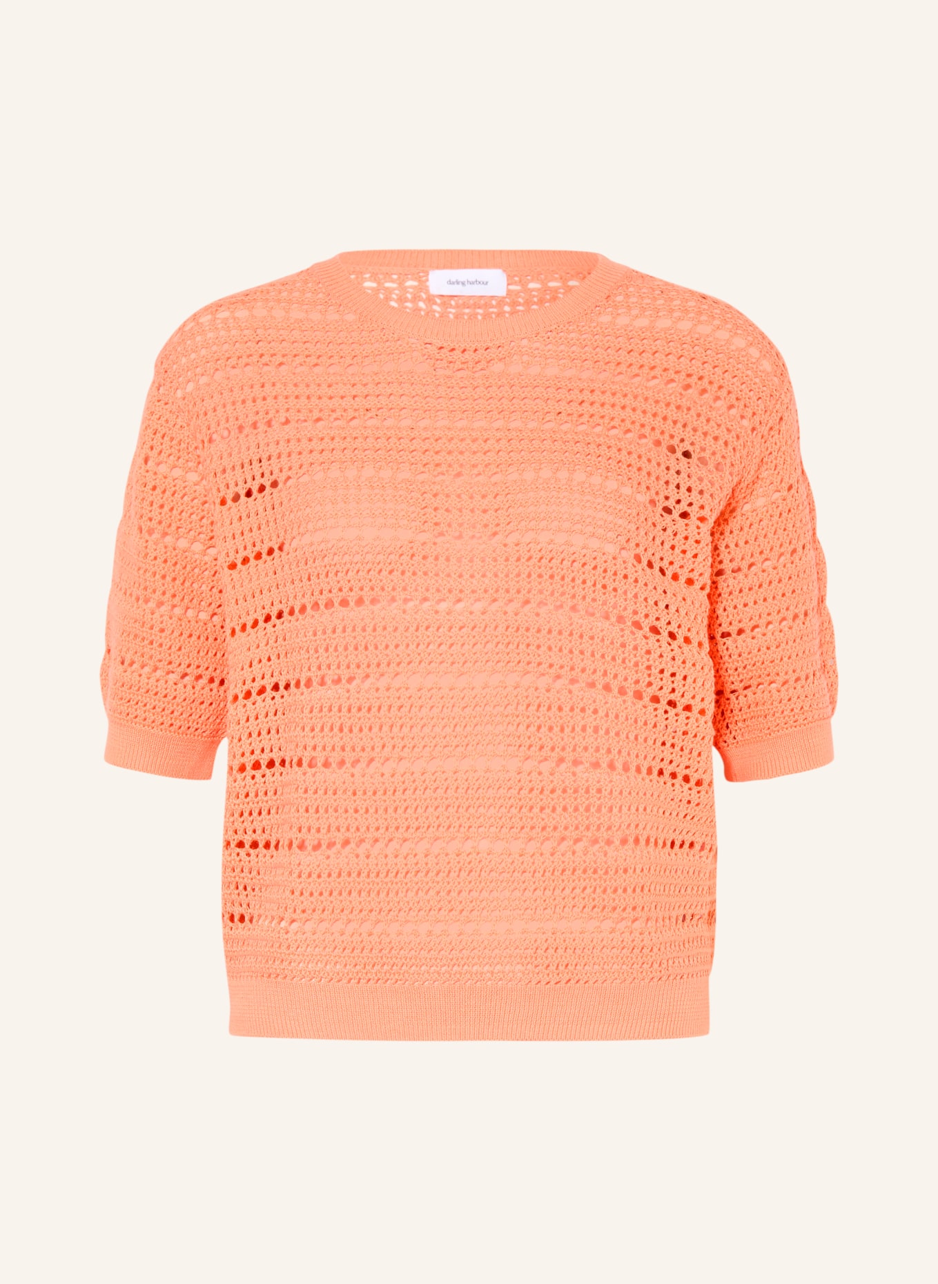 darling harbour gebreid shirt: APRICOT