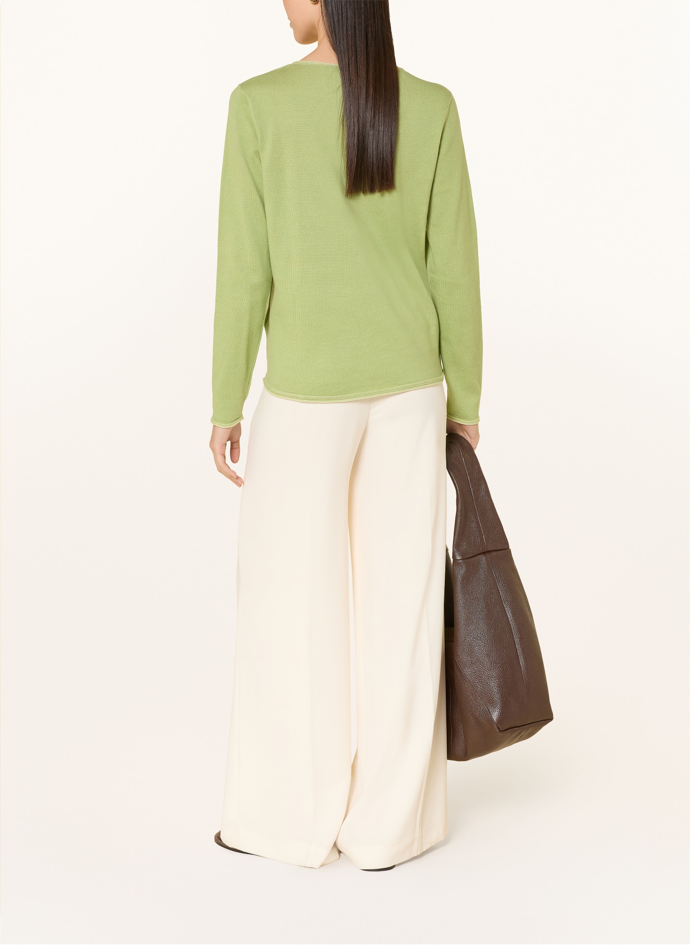 darling harbour Pullover: sage / lemon