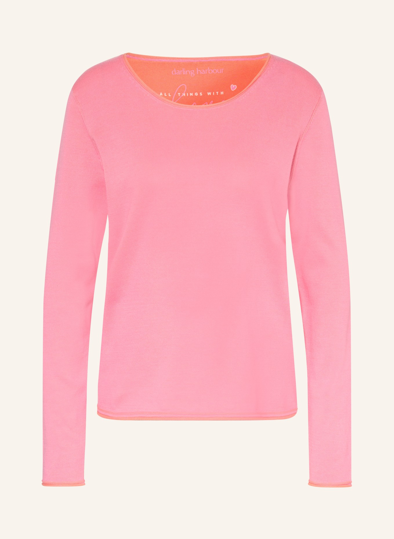 darling harbour Pullover: pink /apricot
