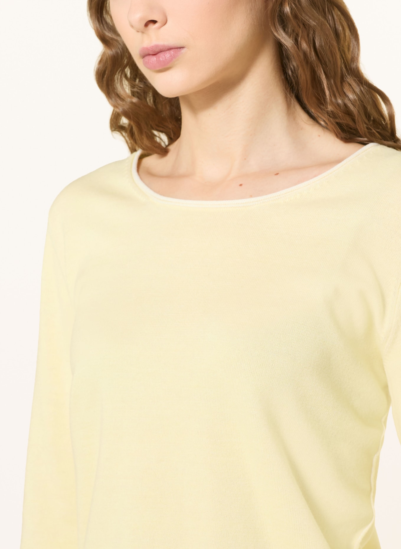 darling harbour Pullover: lemon / white