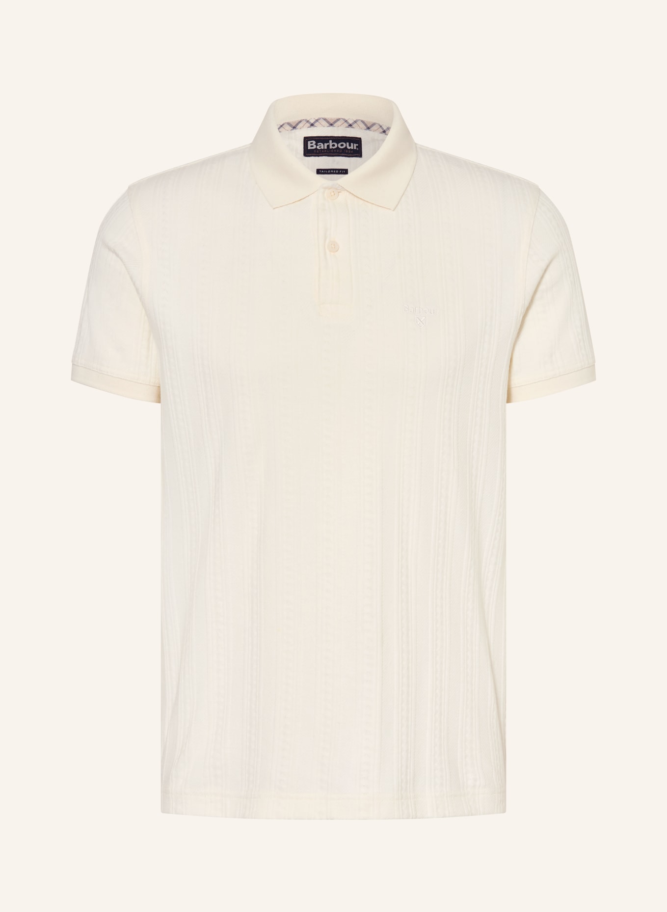 Barbour Jersey-Poloshirt HARWELL: CREME