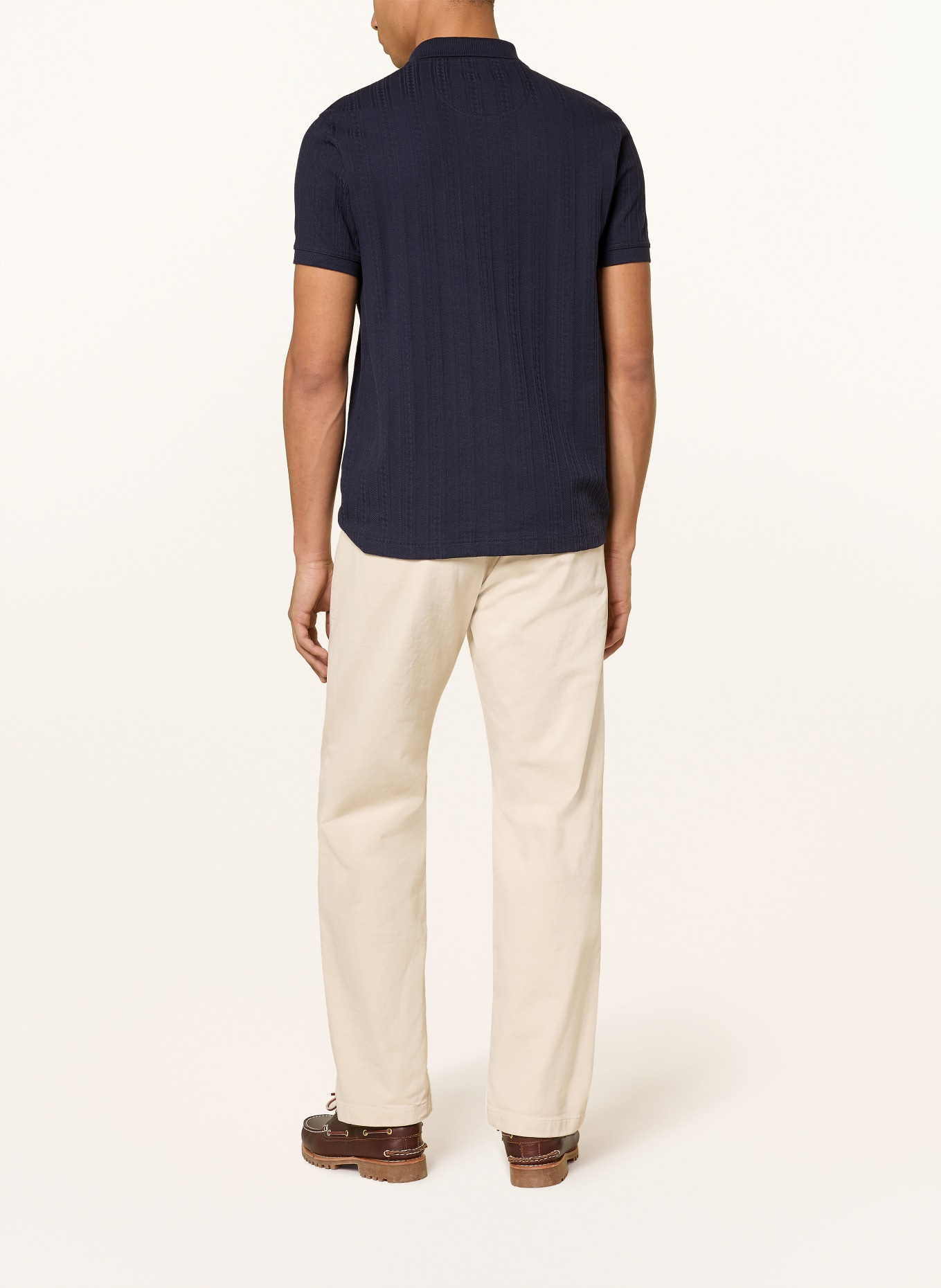 Barbour Jerseyové polo tričko HARWELL: TMAVĚ MODRÁ