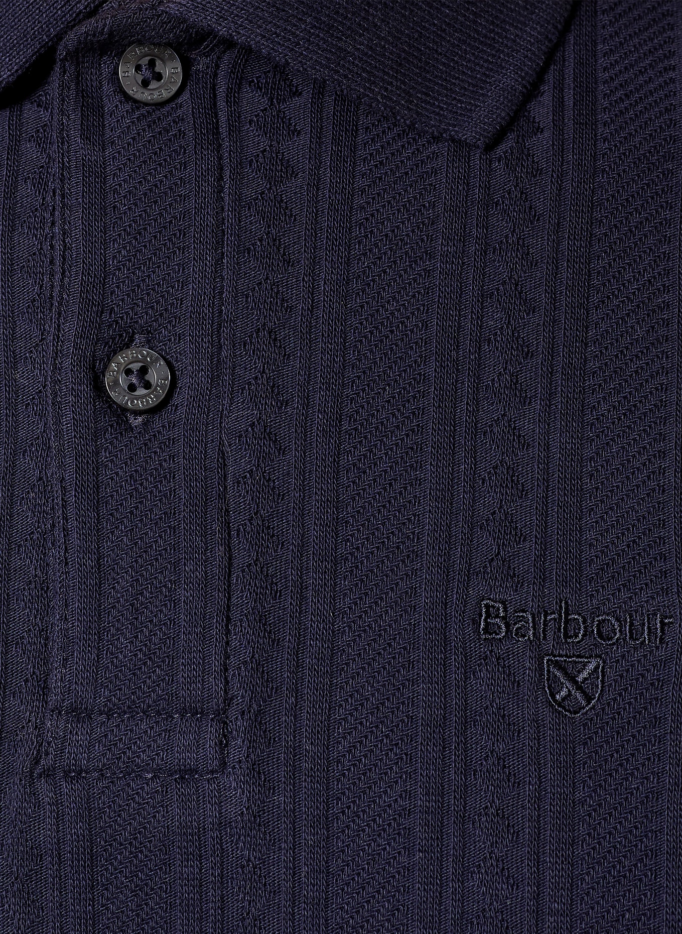 Barbour Jerseyové polo tričko HARWELL: TMAVĚ MODRÁ