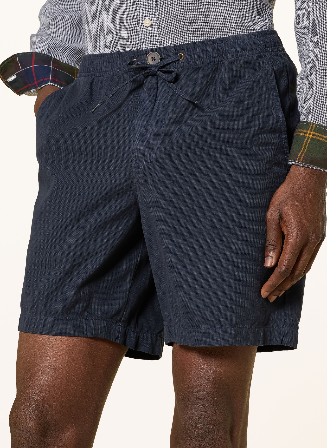 Barbour Shorts OXFORD Relaxed Fit: DUNKELBLAU
