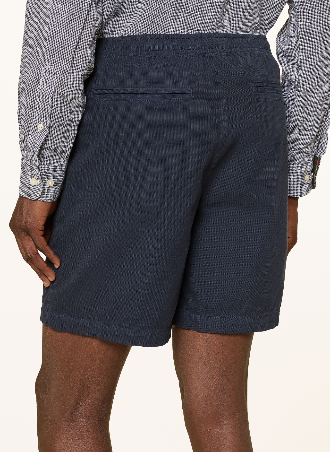 Barbour Shorts OXFORD Relaxed Fit: DUNKELBLAU