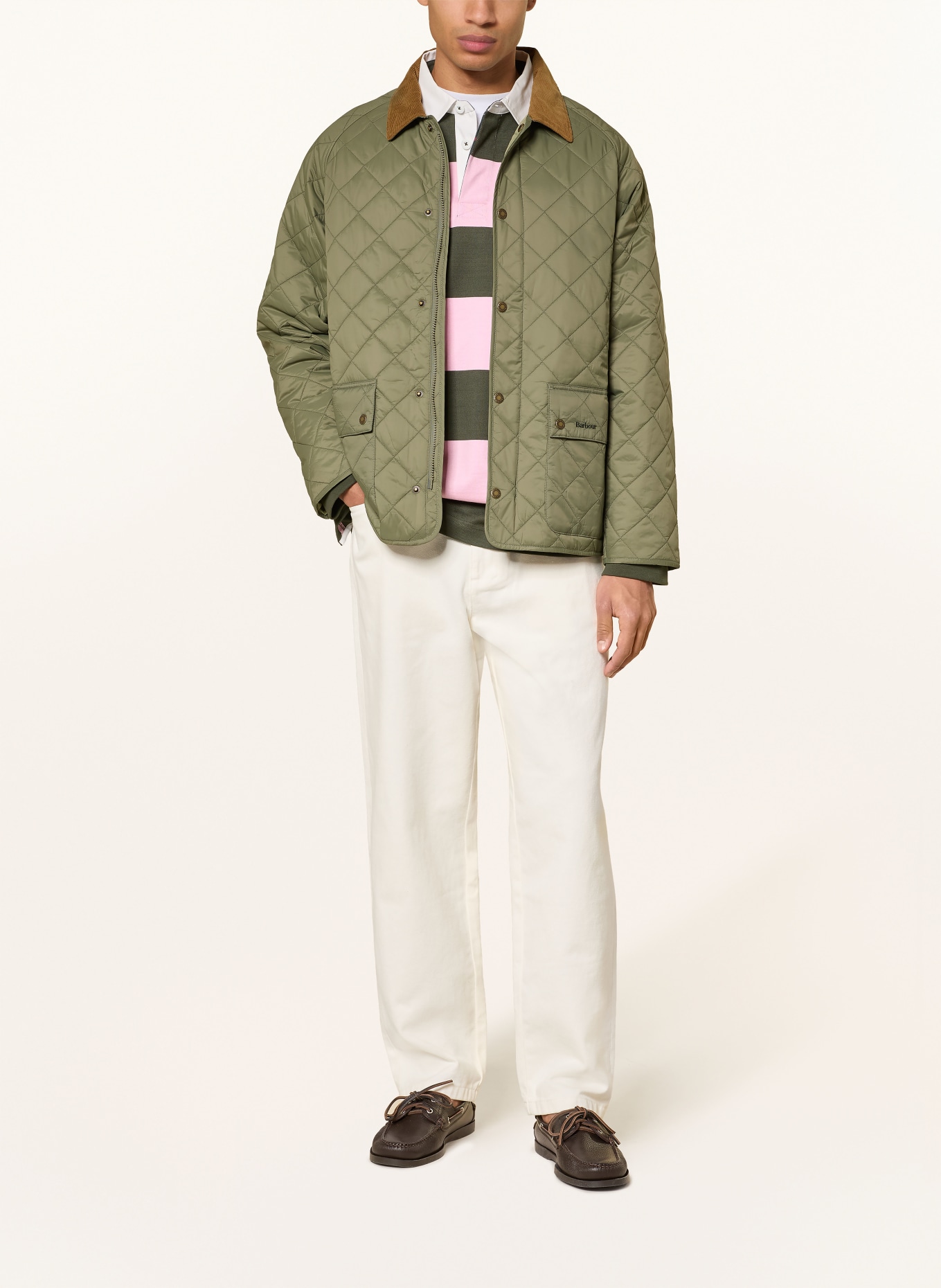 Barbour Steppjacke CITY BEDALE: OLIV