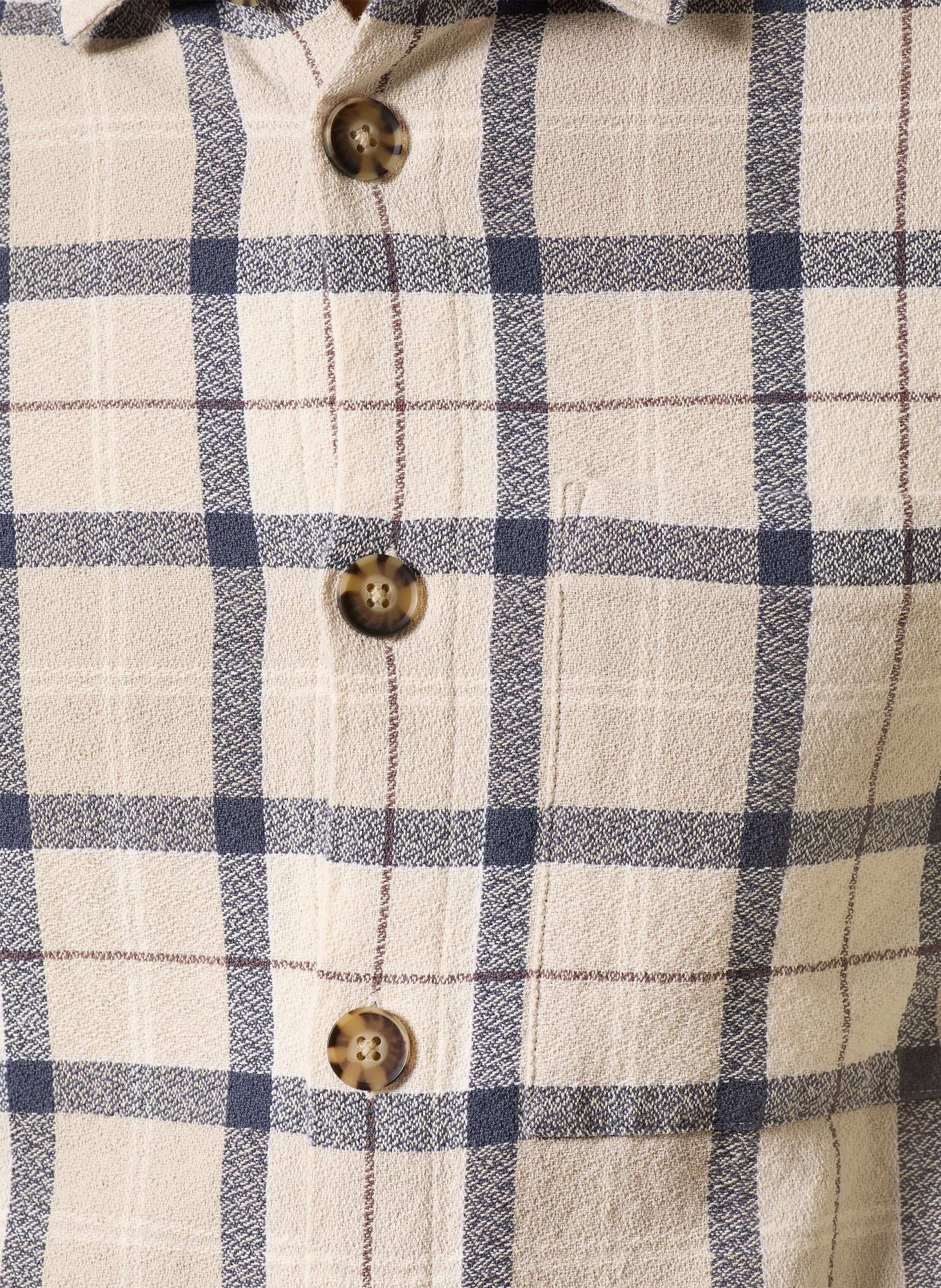 Barbour VENNEL overshirt: BEIGE / DARK BROWN / BLUE GRAY