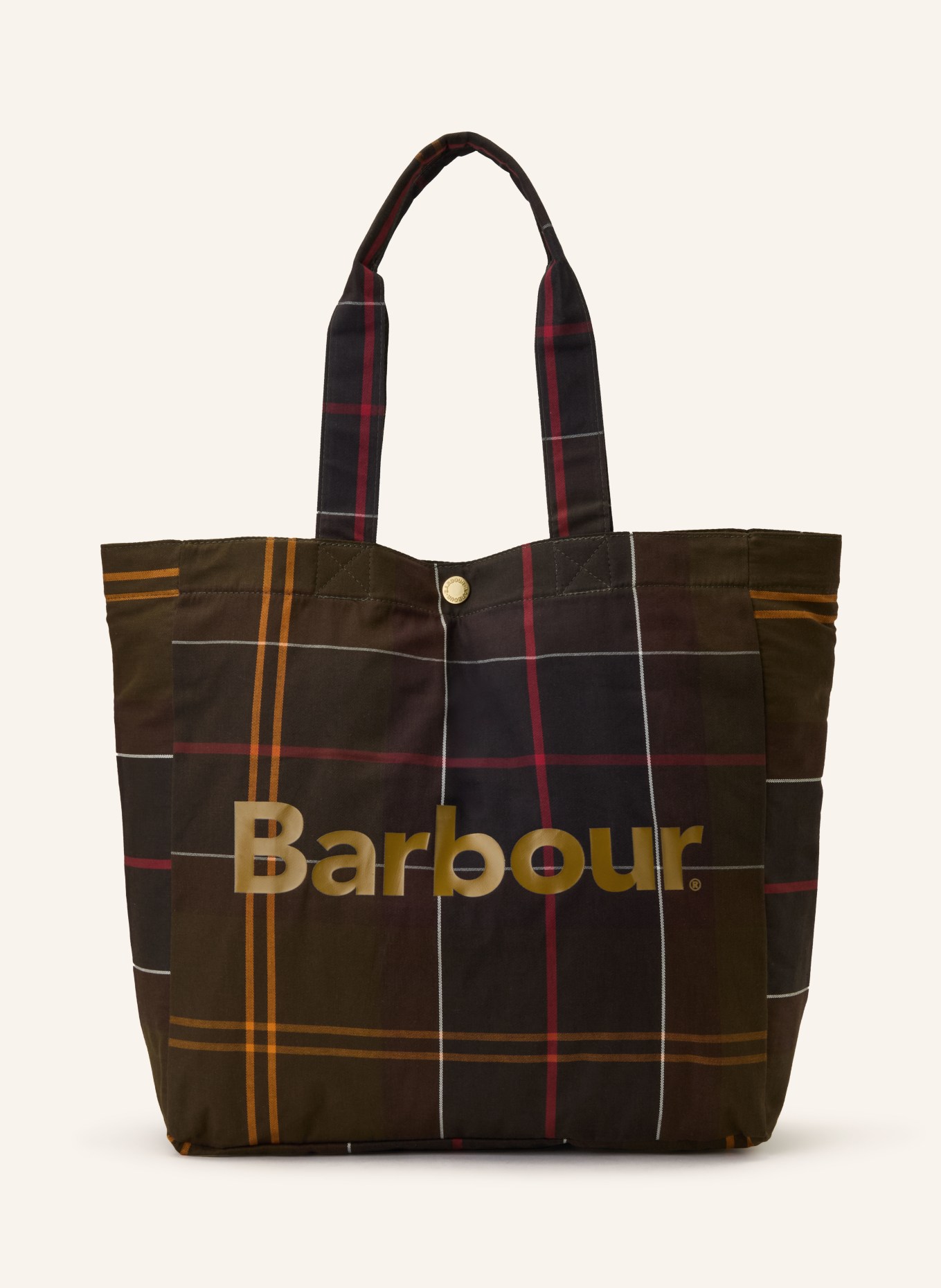 Barbour Shopper TELFIELD: KHAKI / HELLBRAUN / DUNKELBLAU