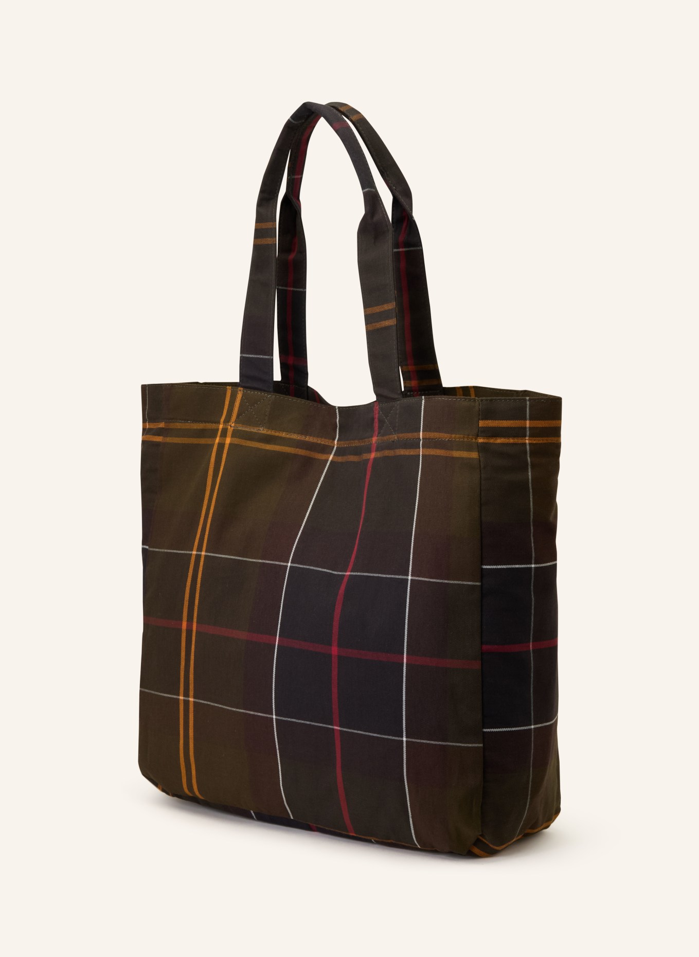 Barbour Shopper TELFIELD: KHAKI / HELLBRAUN / DUNKELBLAU