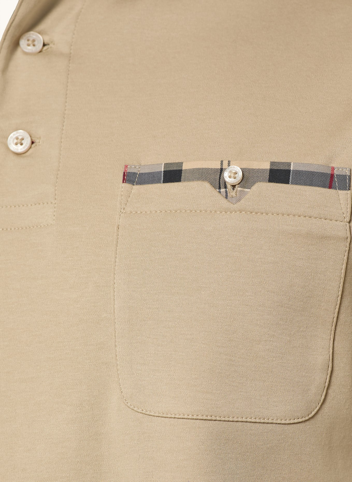 Barbour Jerseyové polo tričko PREM: VELBLOUDÍ / ŠEDÁ / ČERNÁ