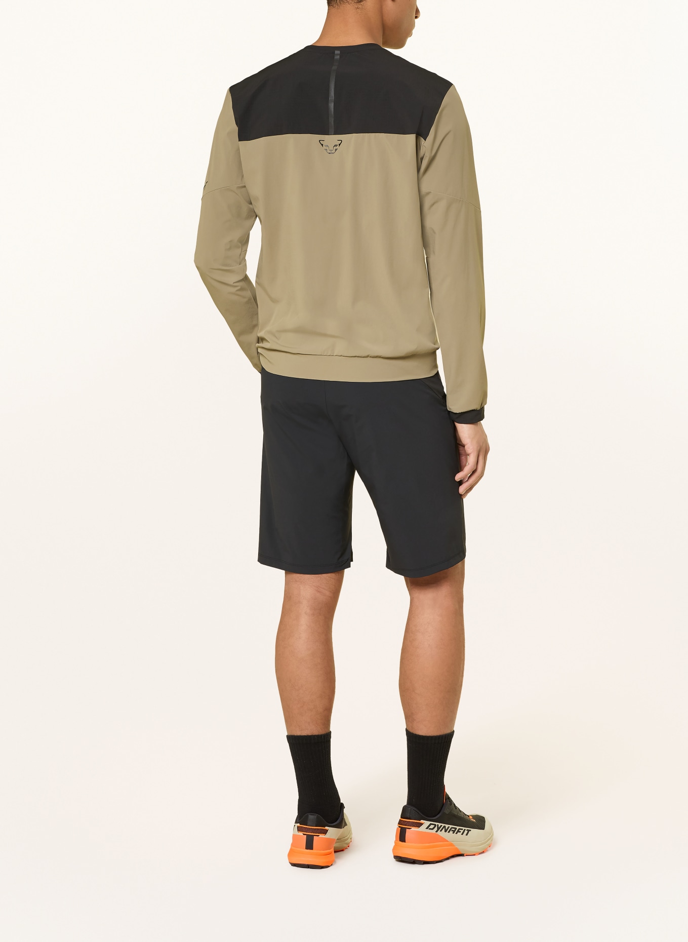 DYNAFIT Longsleeve TRAVERSE DYNASTRETCH: KHAKI / SCHWARZ
