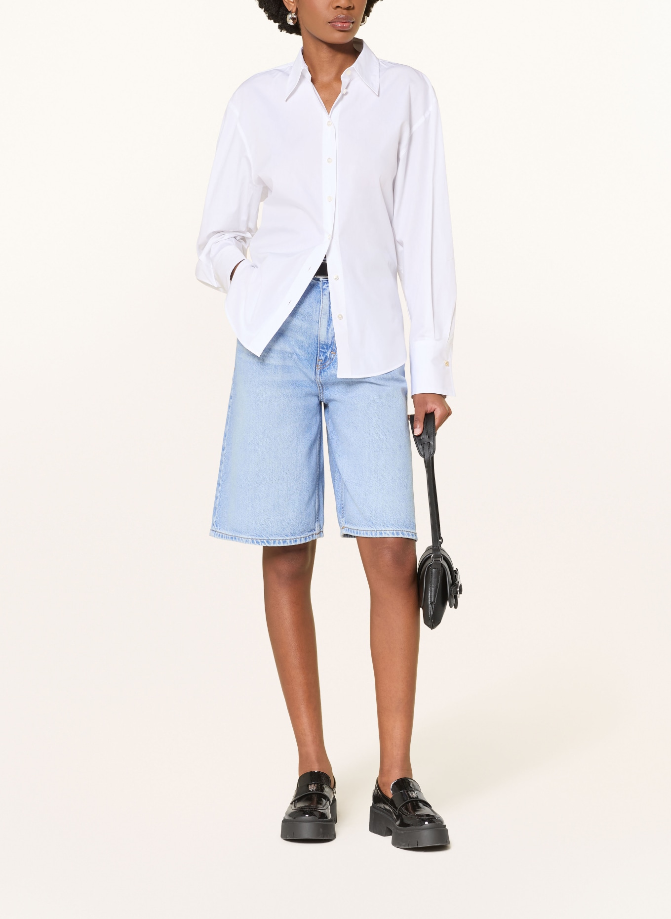 HUGO Jeans Bermuda shorts GELITA: LIGHT BLUE