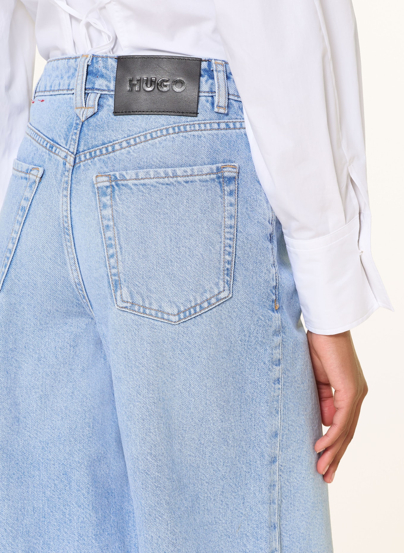 HUGO Jeans Bermuda shorts GELITA: LIGHT BLUE