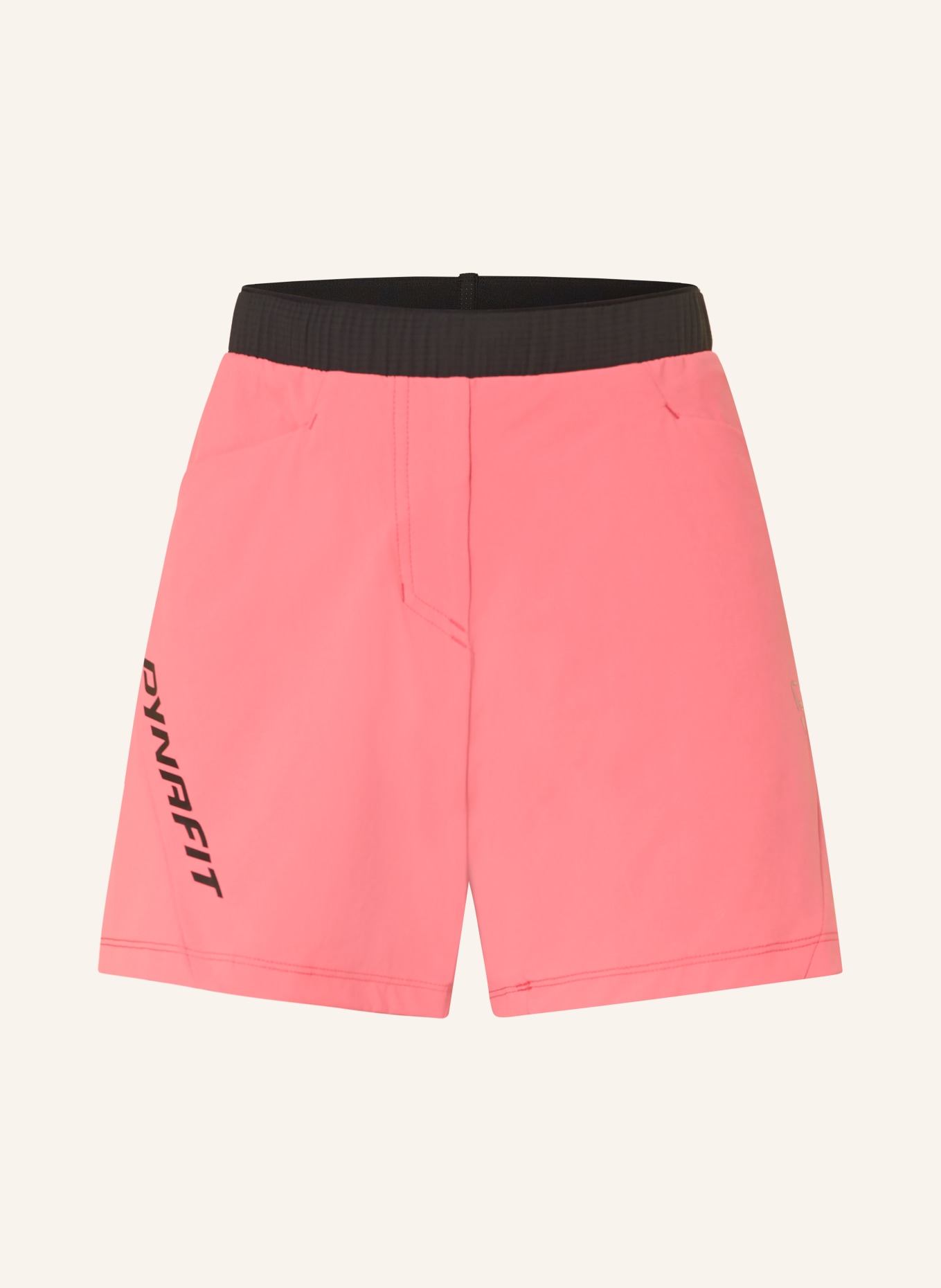 DYNAFIT Trekkingové šortky TRAVERSE HYBRID: SVĚTLE ČERVENÁ / ČERNÁ